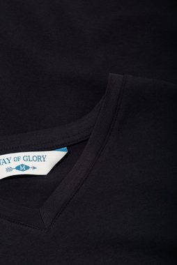 Way of Glory T-Shirt mit V-Ausschnitt