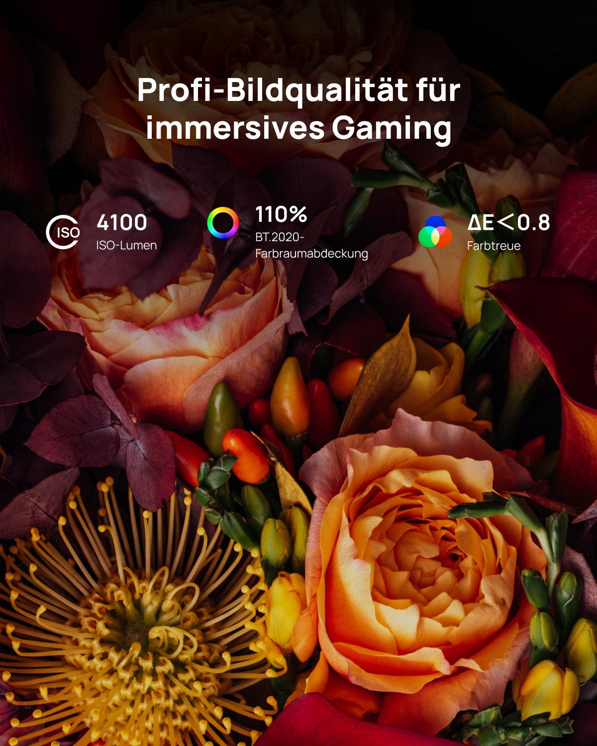 XGIMI XGIMI Horizon 20 Pro 4K RGB Triple Laser Beamer, 4100 ISO Lumen DLP-Beamer (20.000:1 Kontrast, 3840 x 2160 (2160P/4K) px, Heimkino, Optischer Zoom &Lens-Shift, Google TV&Netflix) grau