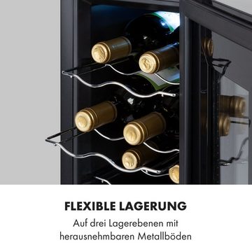 Klarstein Weinkühlschrank Bellevin 8 Uno, für 8 Standardflaschen á 0,75l,Wein Flaschenkühlschrank Weintemperierschrank Weinschrank Kühlschrank