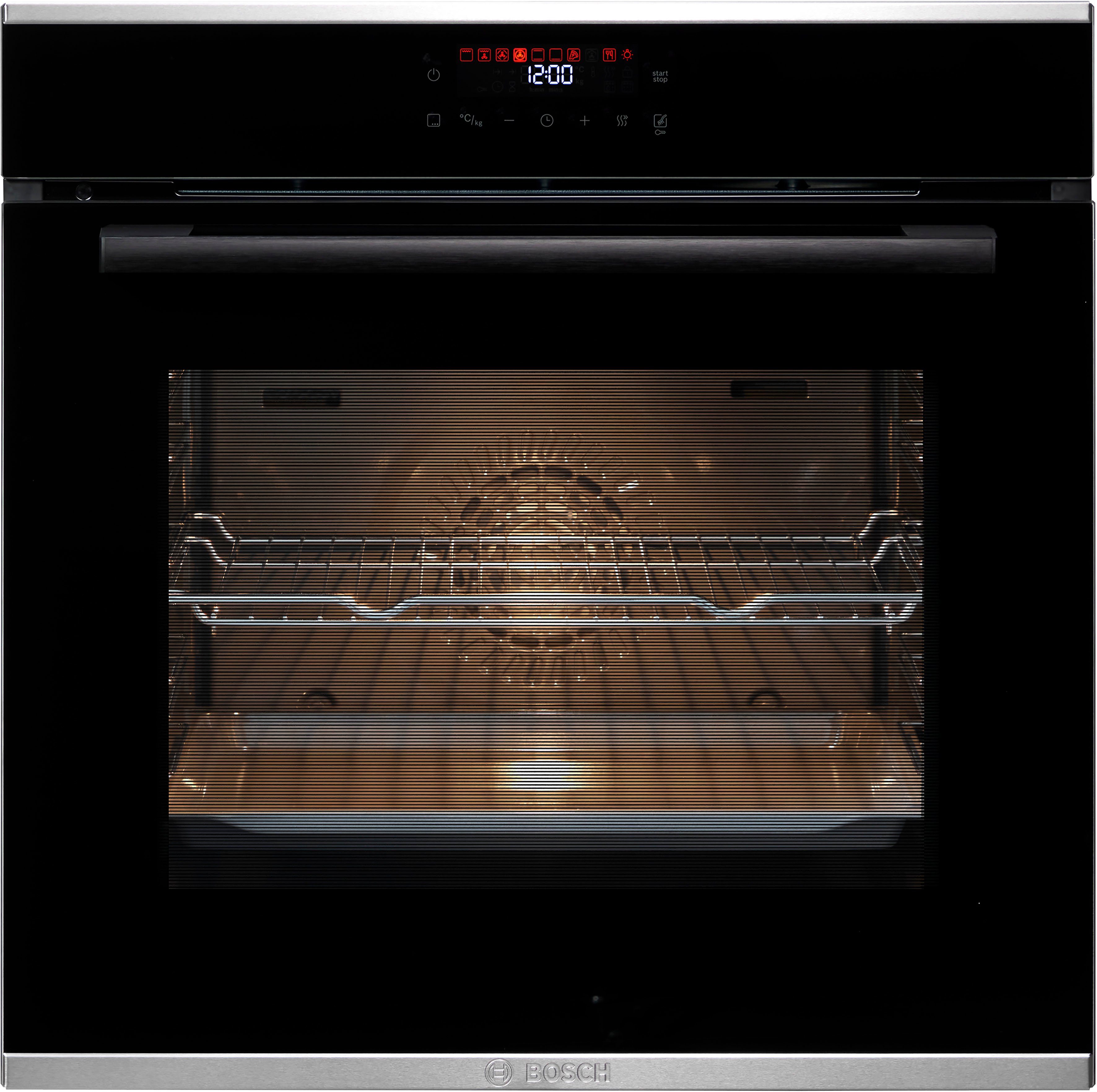 BOSCH Einbaubackofen 4 HBA272BB0, mit Teleskopauszug nachrüstbar, Pyrolyse-Selbstreinigung