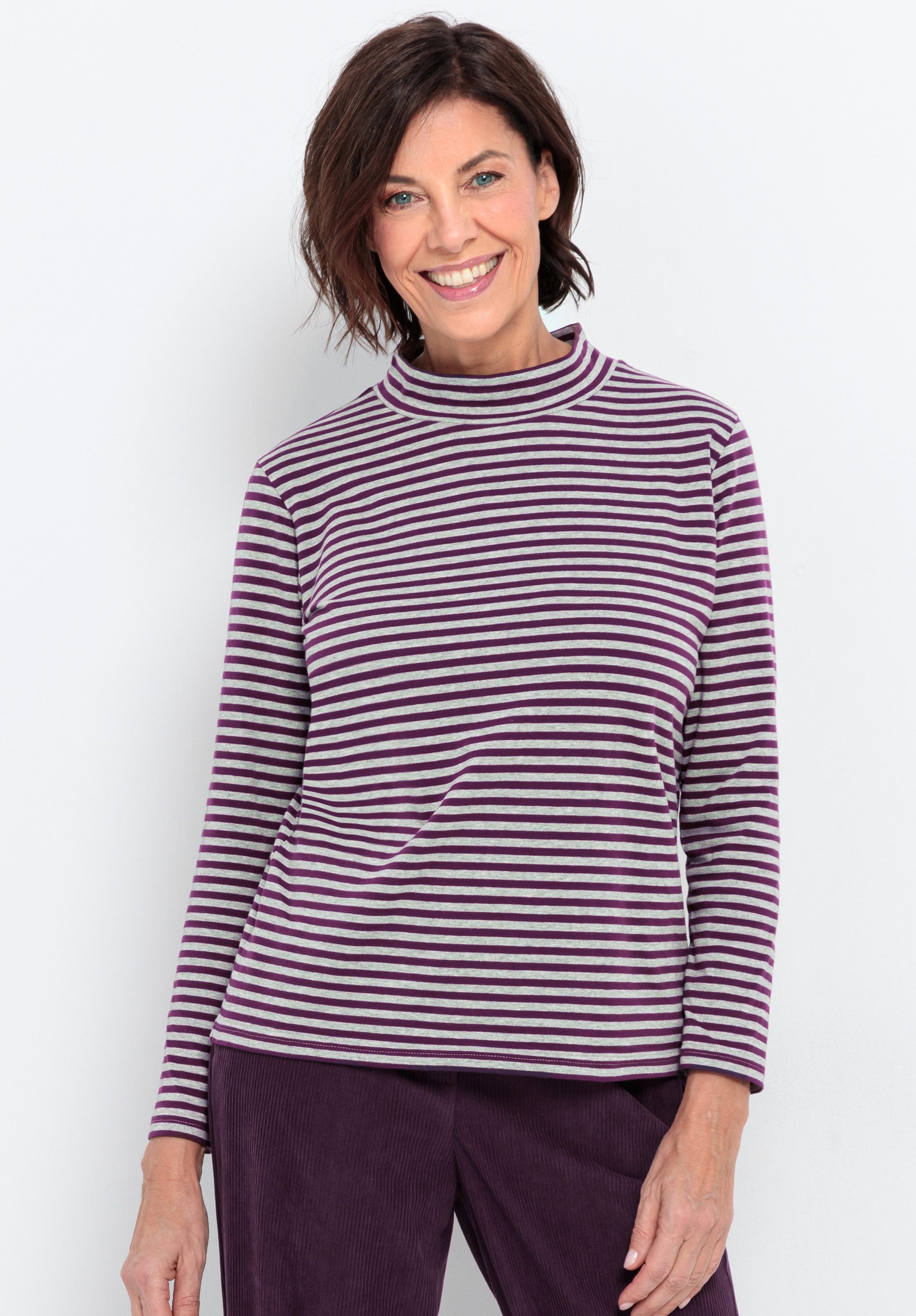 bianca Stehkragenshirt GRETA mit Stehkragen im klassischen Streifen günstig online kaufen