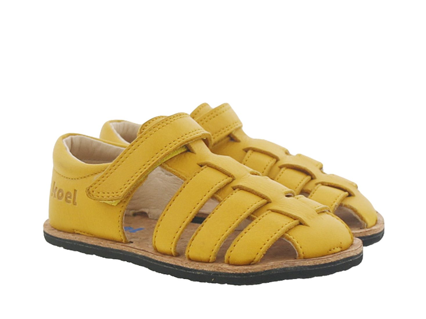 Koel Sandalen Barfußschuhe Barefoot Arin Leder Gelb Sandalette