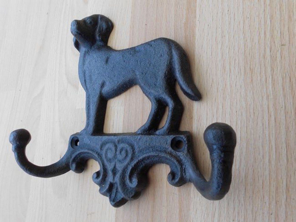 Deko-Impression Garderobenleiste Hakenleiste Hund mit 2 günstig online kaufen