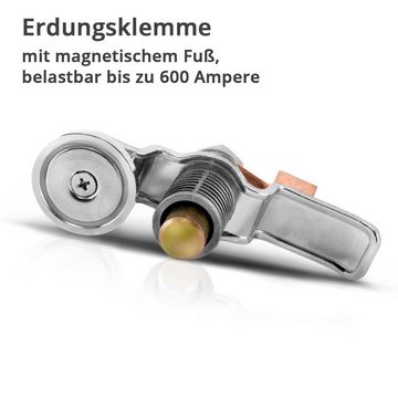 STAHLWERK Elektrowerkzeug-Set Magnetische Erdungsklemme EC-600 ST, 1-tlg., Masseklemme / Massemagnet für Schweißgeräte und Plasmaschneider