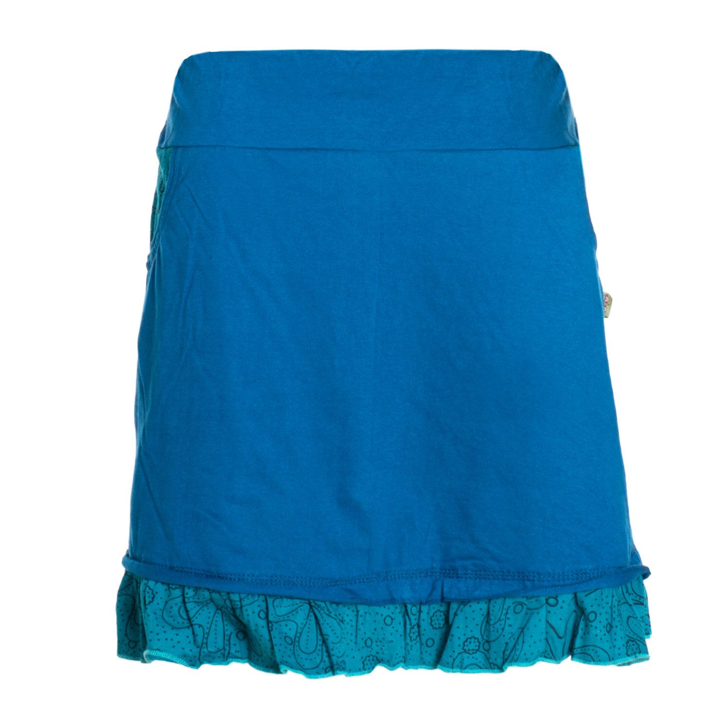 Vishes Minirock A-Linie Baumwolle Blumen-Muster elastischer günstig online kaufen