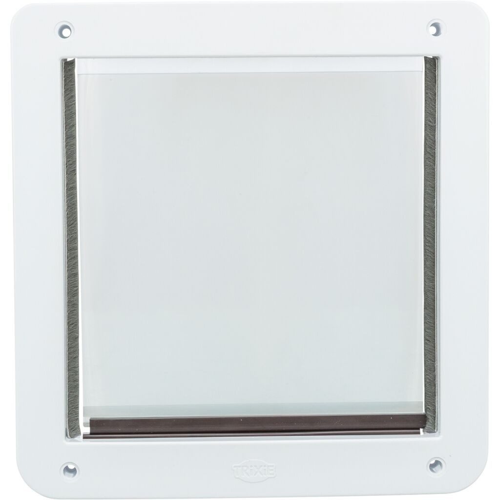 TRIXIE Hundeklappe 2-Wege Freilauftür S–M - weiß - 30 × 36 cm