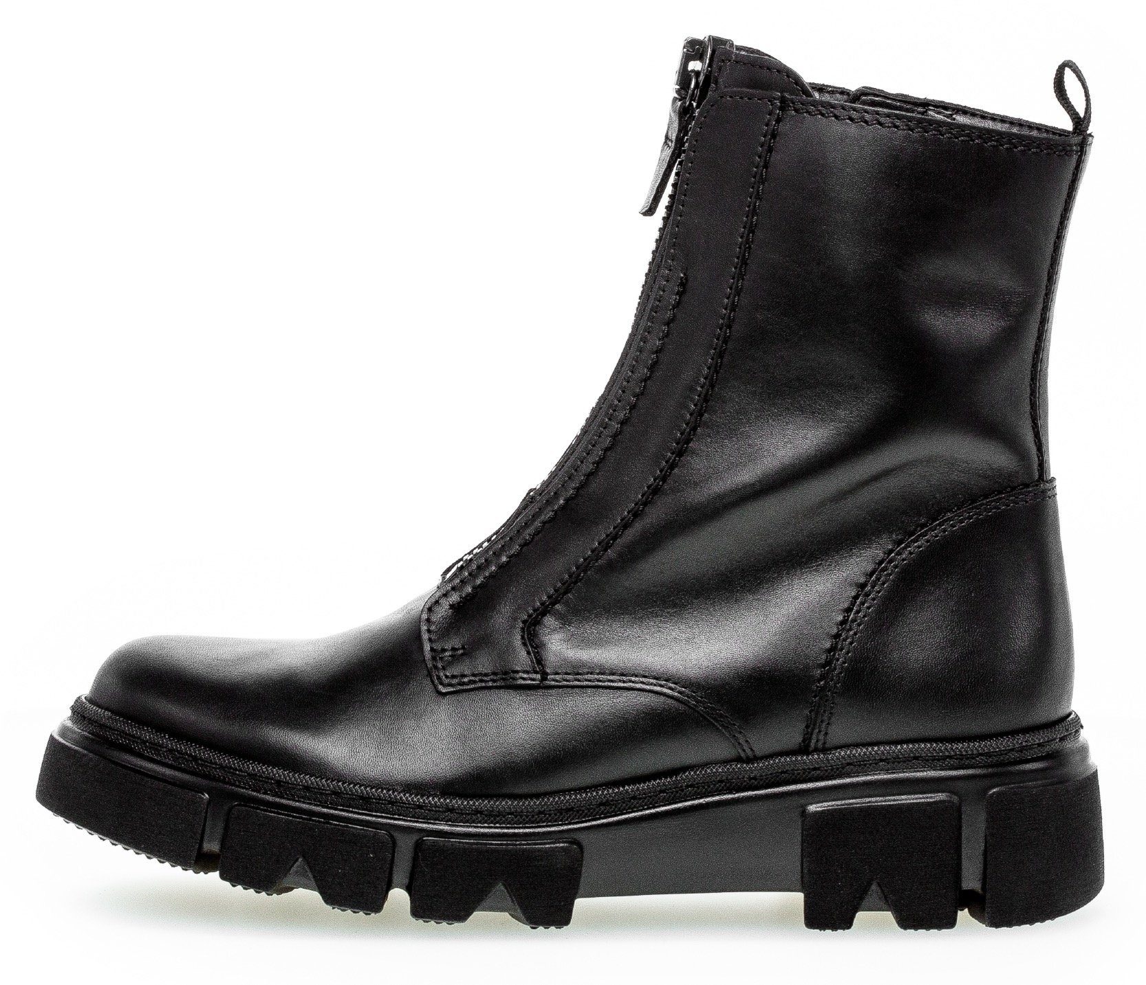 Gabor Stiefelette, Blockabsatz, Reißverschluss-Boots mit Front-Zipper