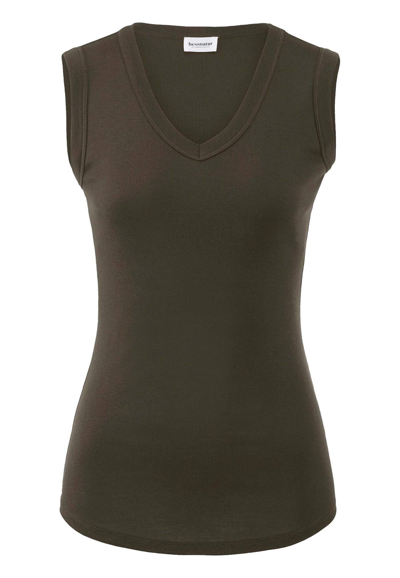 Hessnatur Shirttop Fitted aus Bio-Baumwolle und TENCEL™ Modal (1-tlg)