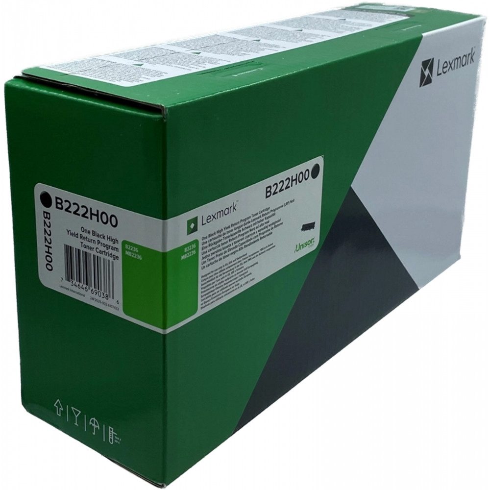Lexmark Tonerkartusche Lexmark B222H00 Rückgabe Toner 3.000 Seiten - Toner