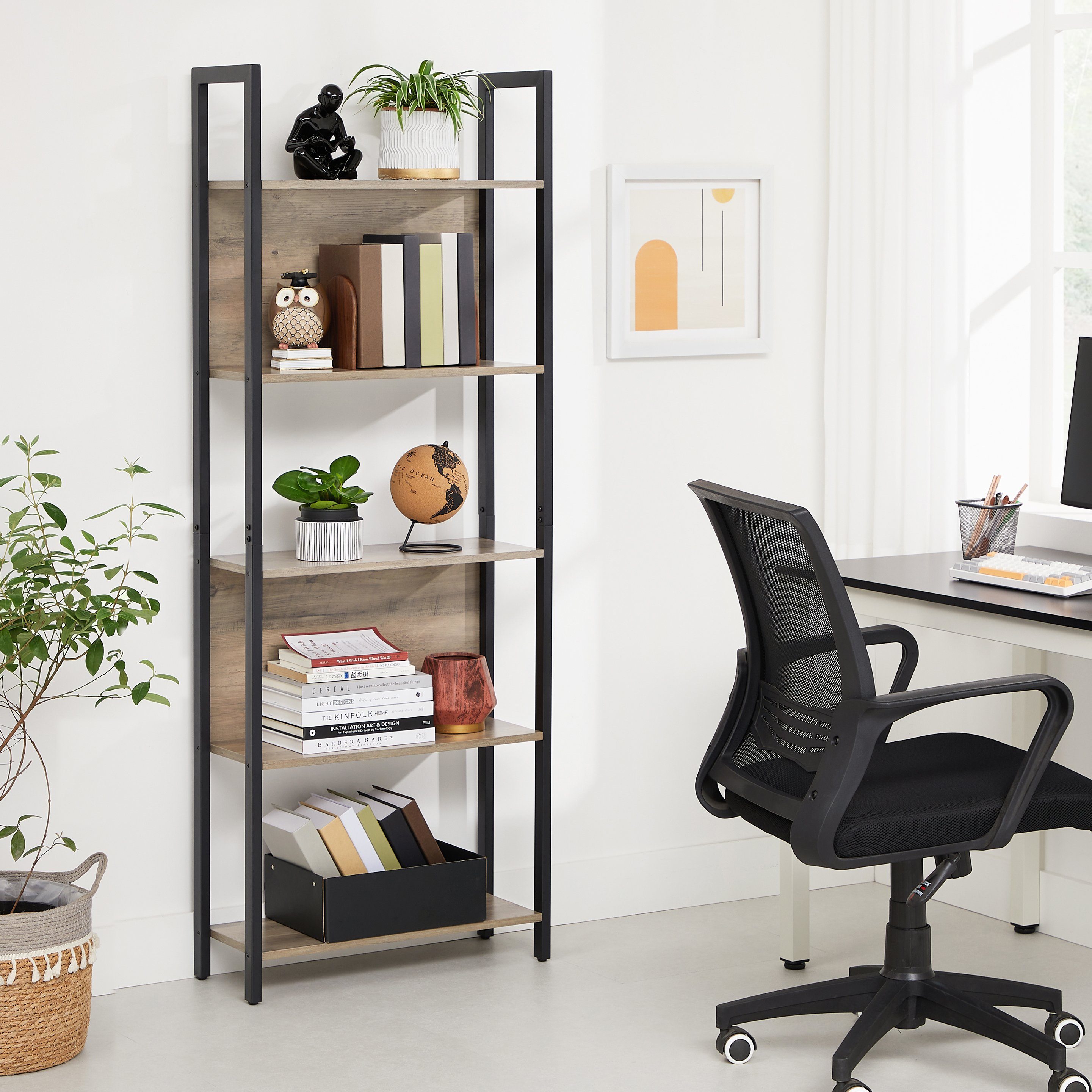 VASAGLE Bücherregal, Küchenregal, Standregal, multifunktional, 5/6 günstig online kaufen