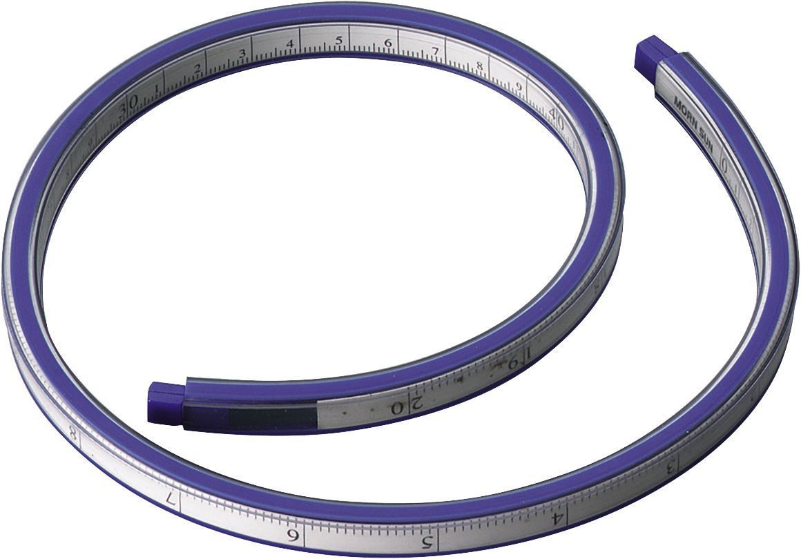 ALCO Lineal Kurvenlineal 40 cm blau