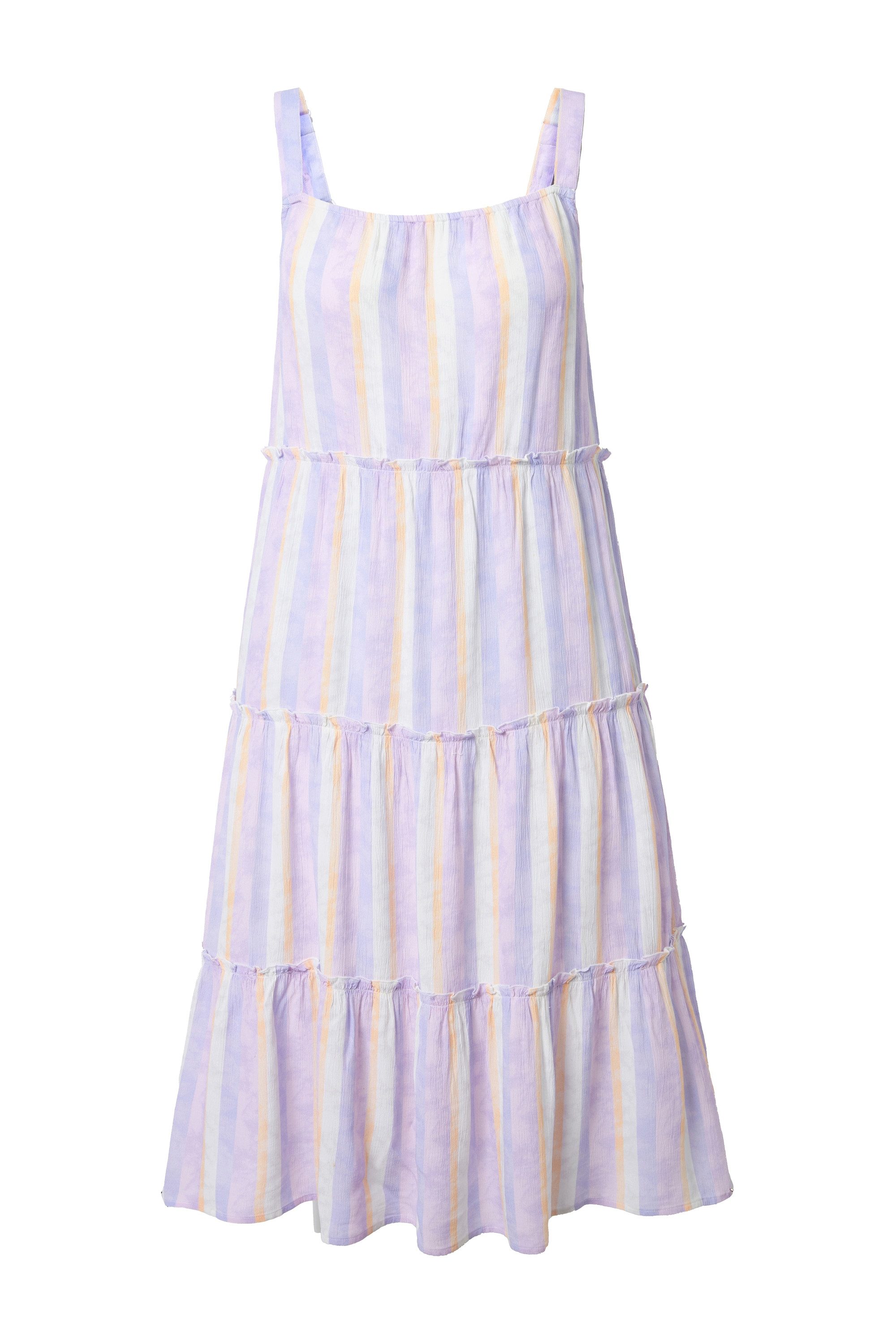 Ulla Popken Midikleid Midi-Trägerkleid Streifen A-Linie günstig online kaufen