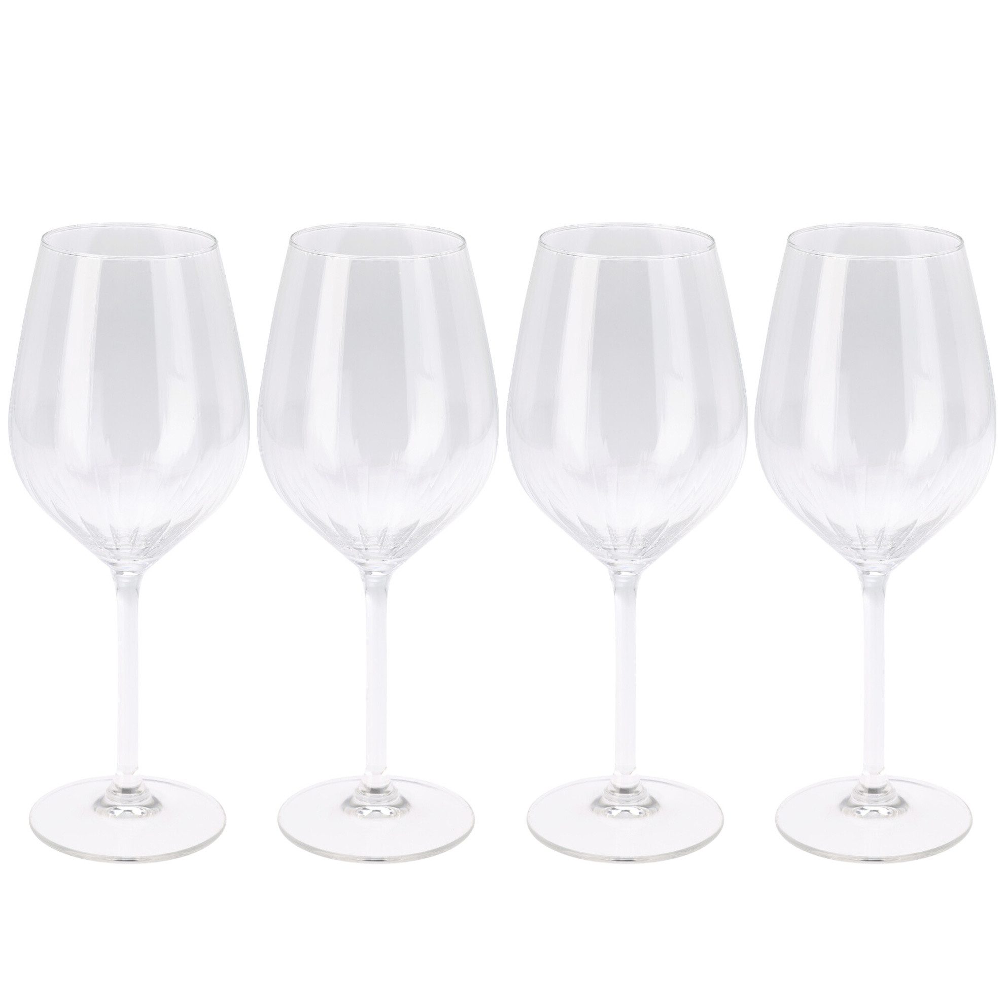 Excellent Houseware Weinglas Weingläser, 500 ml, 4er-Set, Glas