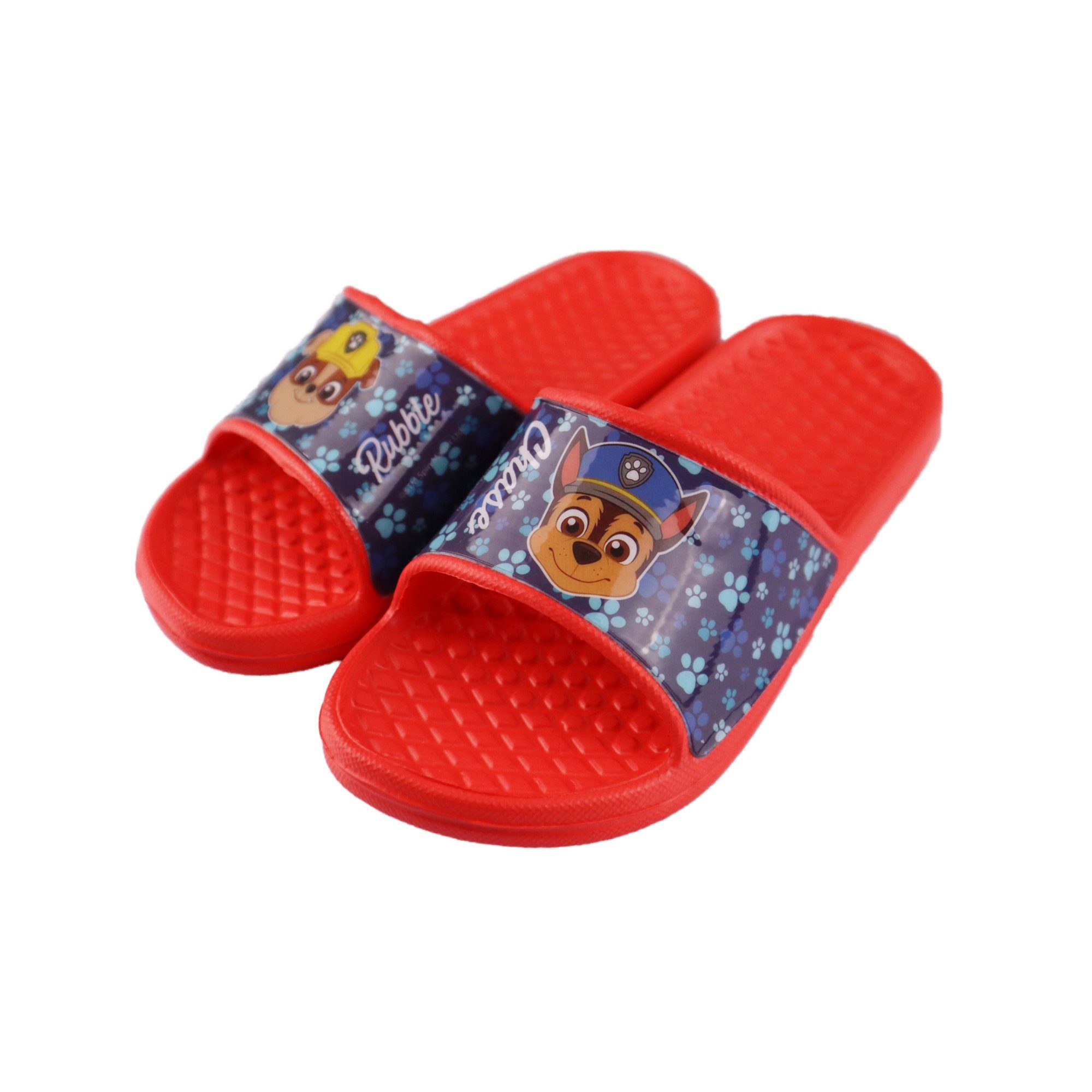 PAW PATROL Paw Patrol Chase Rubble Kinder Sandalen in Rot Sandale Gr. 25 bis 32