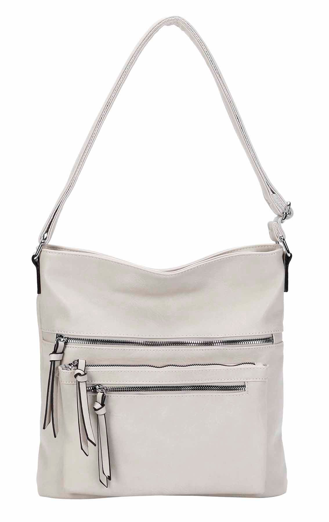 ITALYSHOP24 Schultertasche Damen Tasche Umhängetasche Shopper CrossOver Han günstig online kaufen
