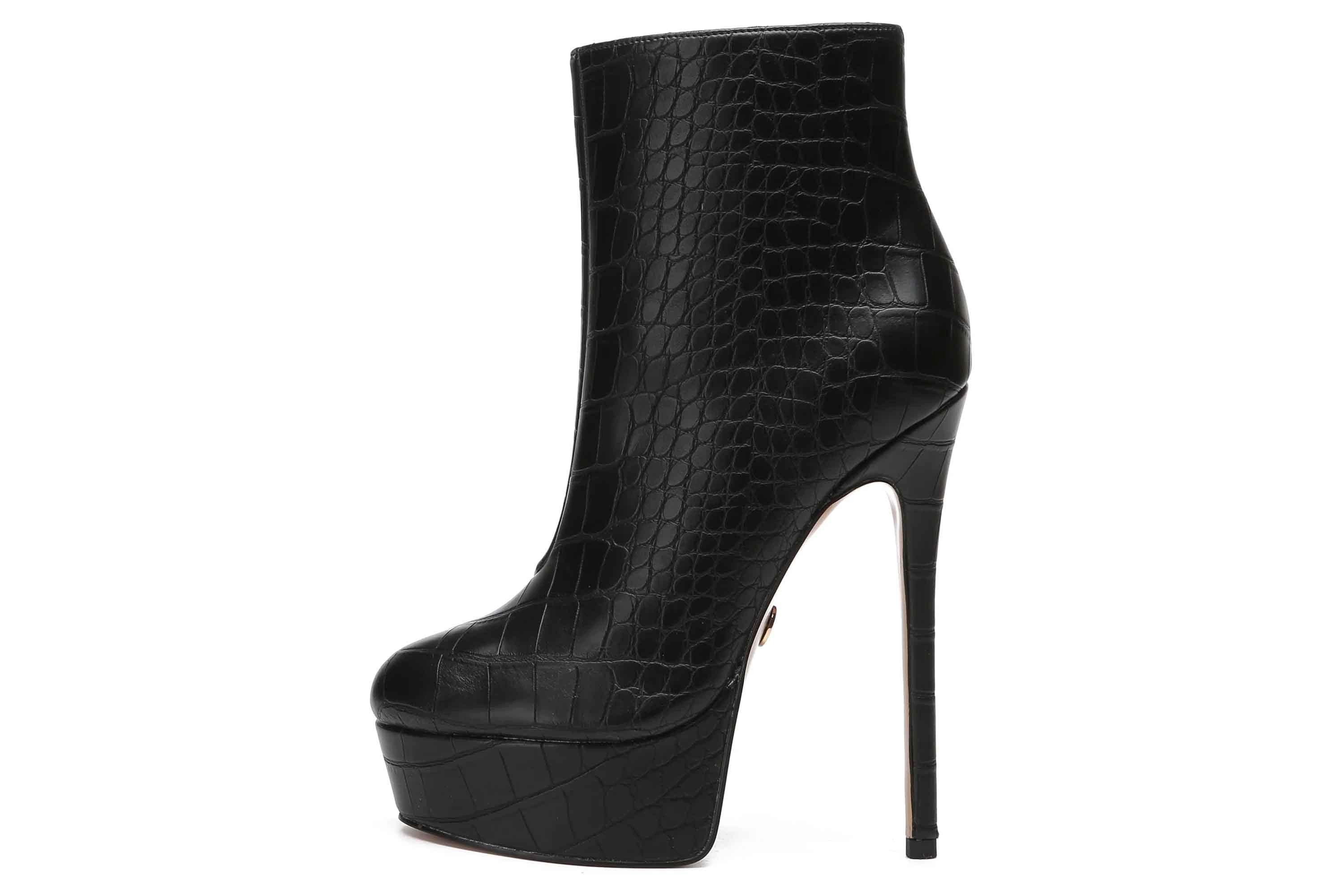 Giaro [D2C] SIDDY BLACK CROCK Stiefelette