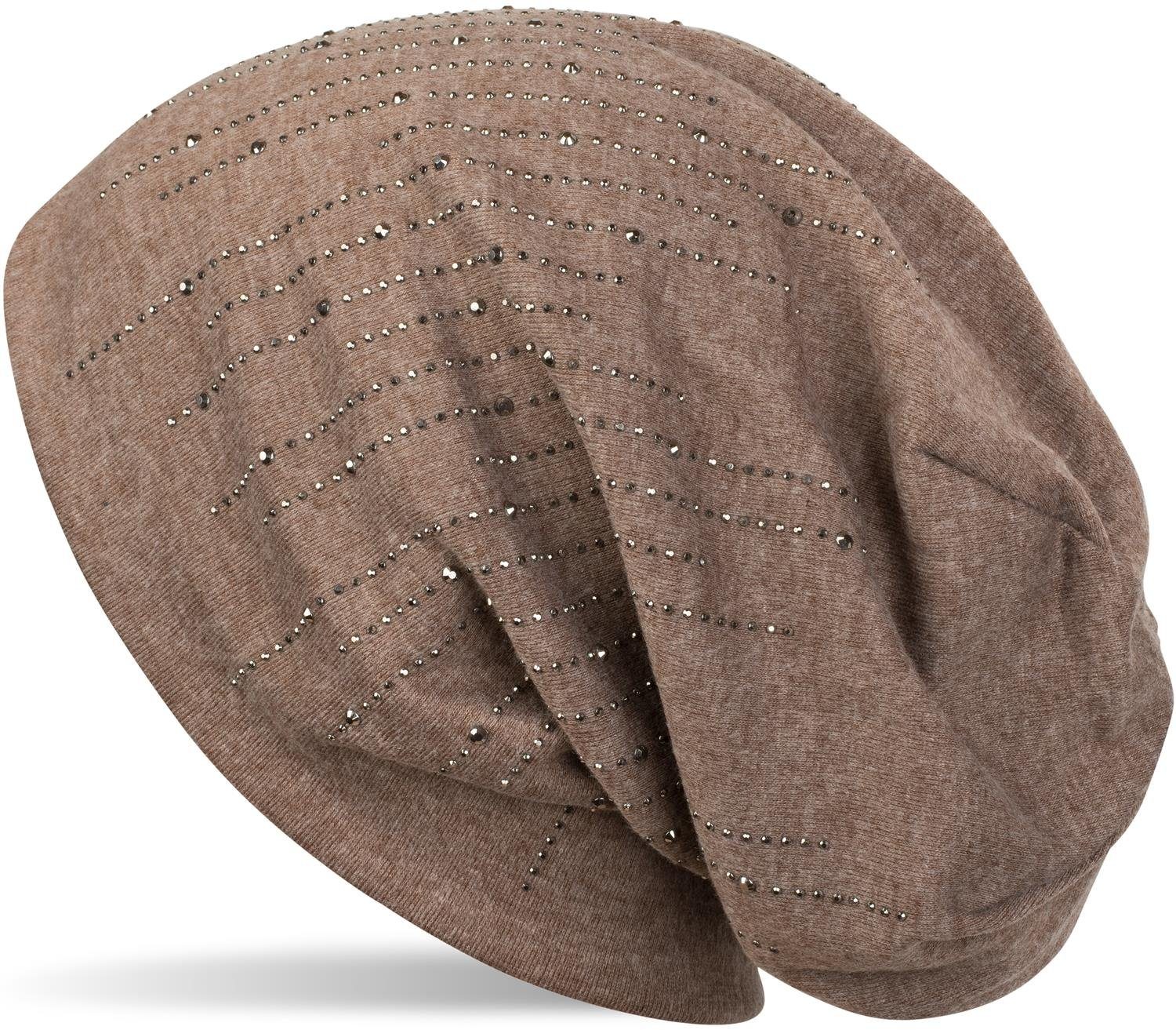 styleBREAKER Beanie Beanie mit Strass Streifen (1-St) günstig online kaufen