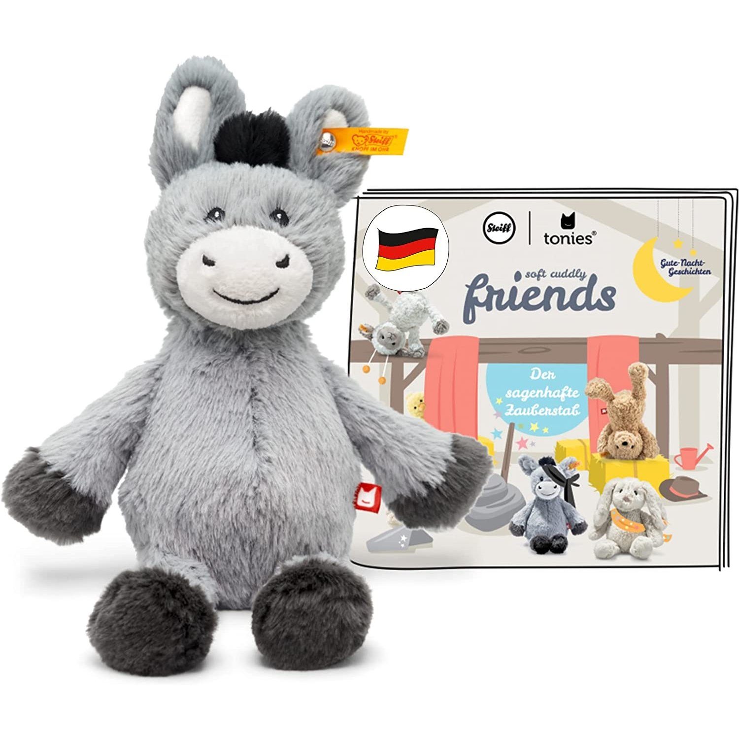 tonies Hörspielfigur 10002017 Soft Cuddly Friends mit Hörspiel - Dinkie Esel [DA