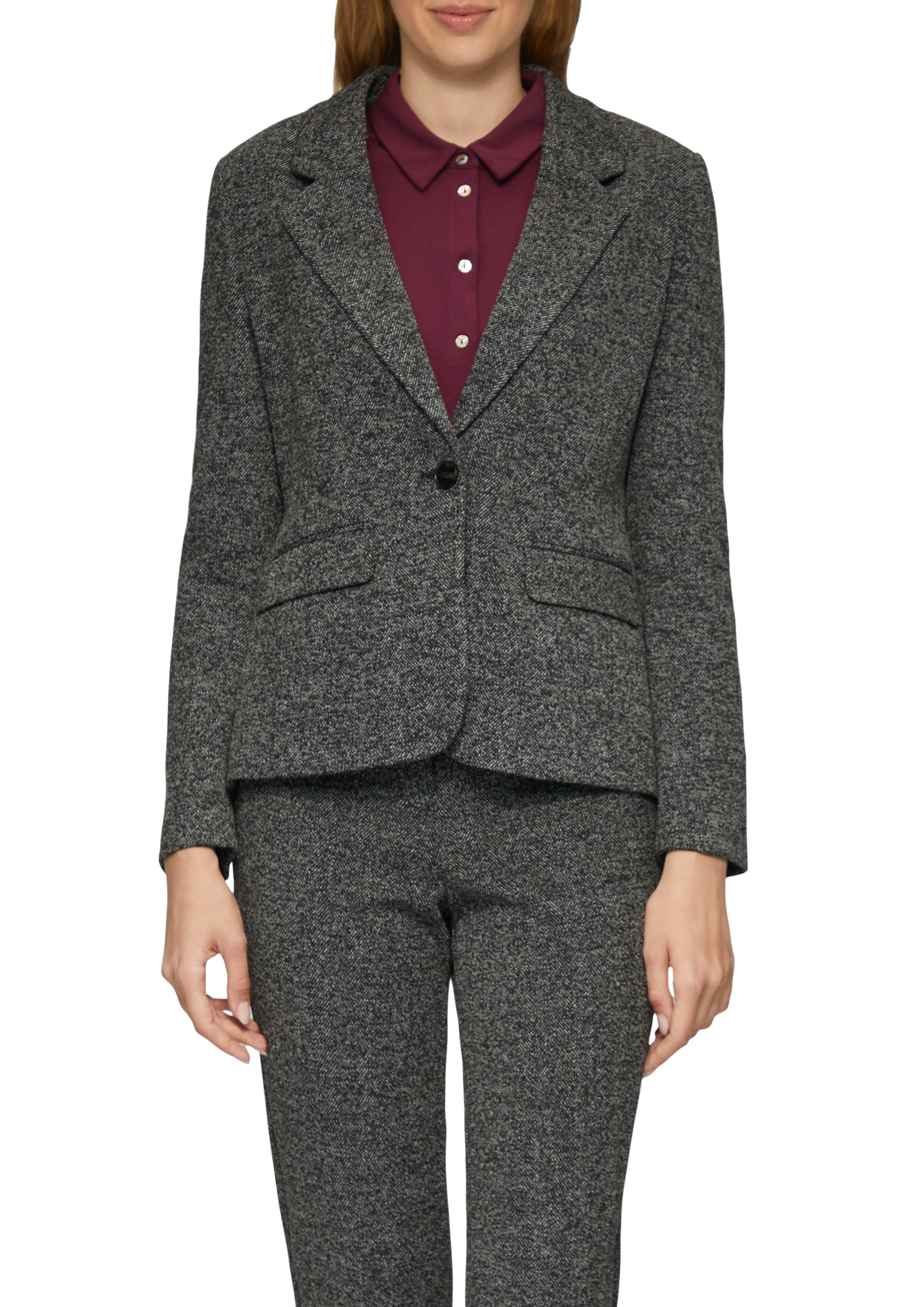 s.Oliver BLACK LABEL Kurzblazer mit Pattentaschen günstig online kaufen