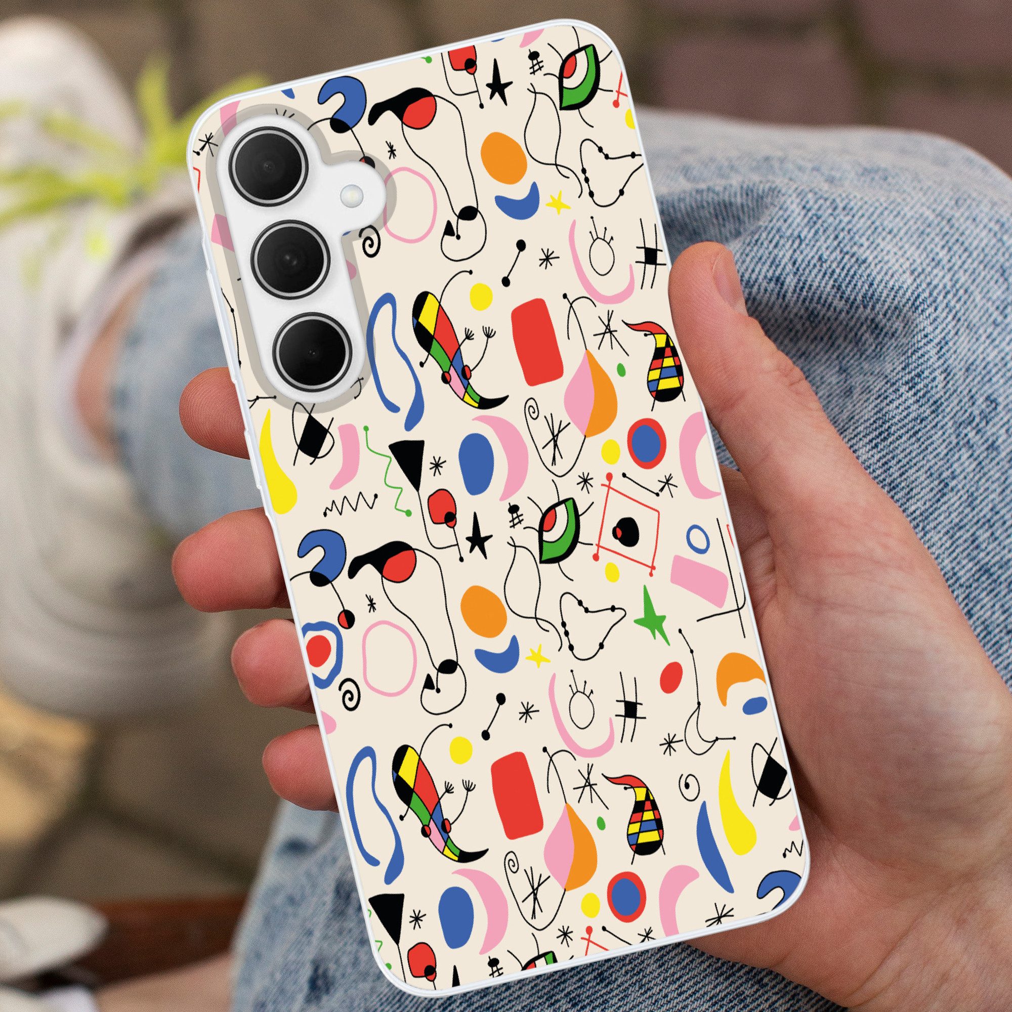 MuchoWow Handyhülle für Samsung Galaxy A35 5G Muster - Abstrakt - Kunst, Smartphone-Bumper, Print, Handy Schutzhülle Dünn