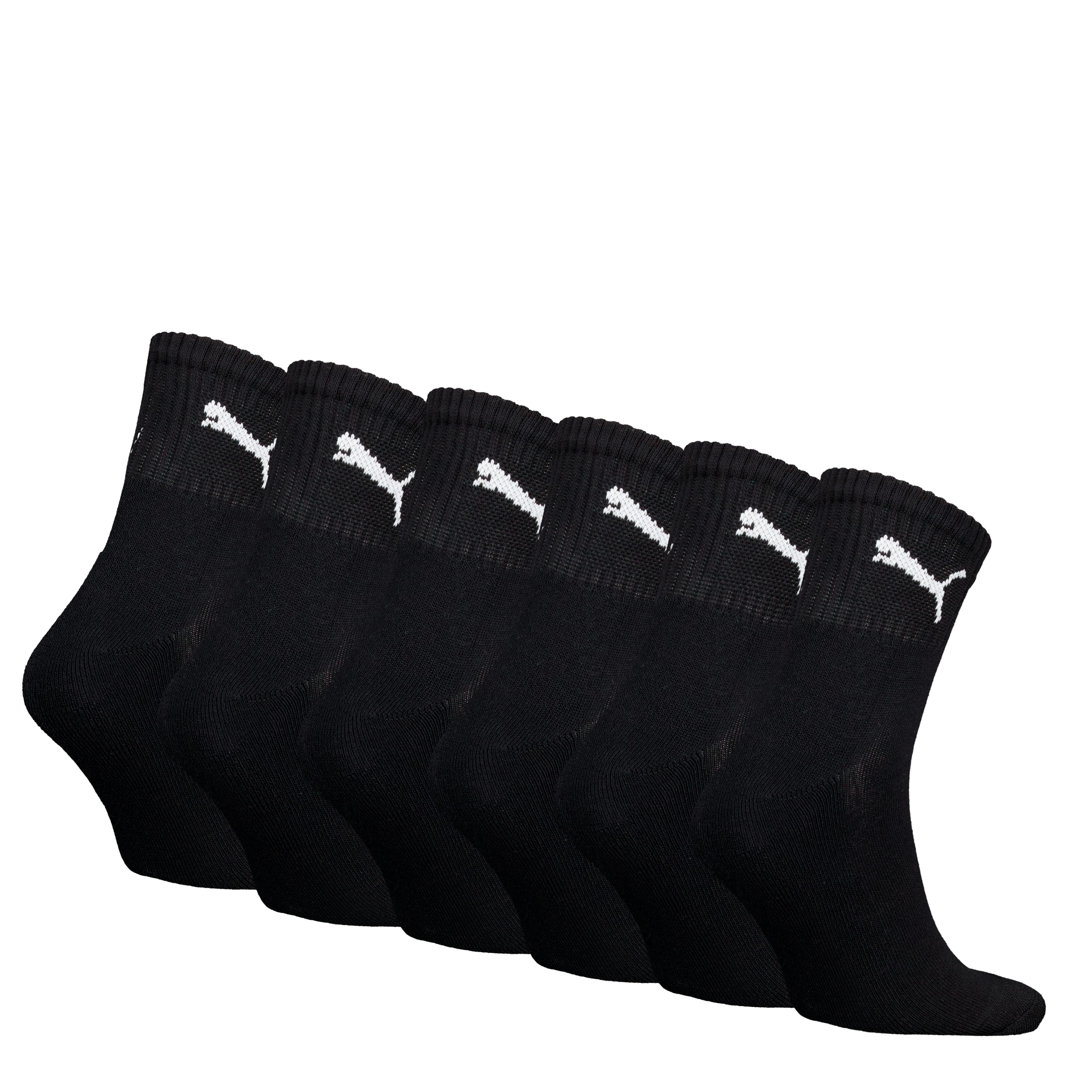 PUMA Socken PUMA SHORT CREW 6P UNISEX ECOM (6 Paar) Gepolsterte Sohle für Stoßdämpfung und zusätzlichen Komfort
