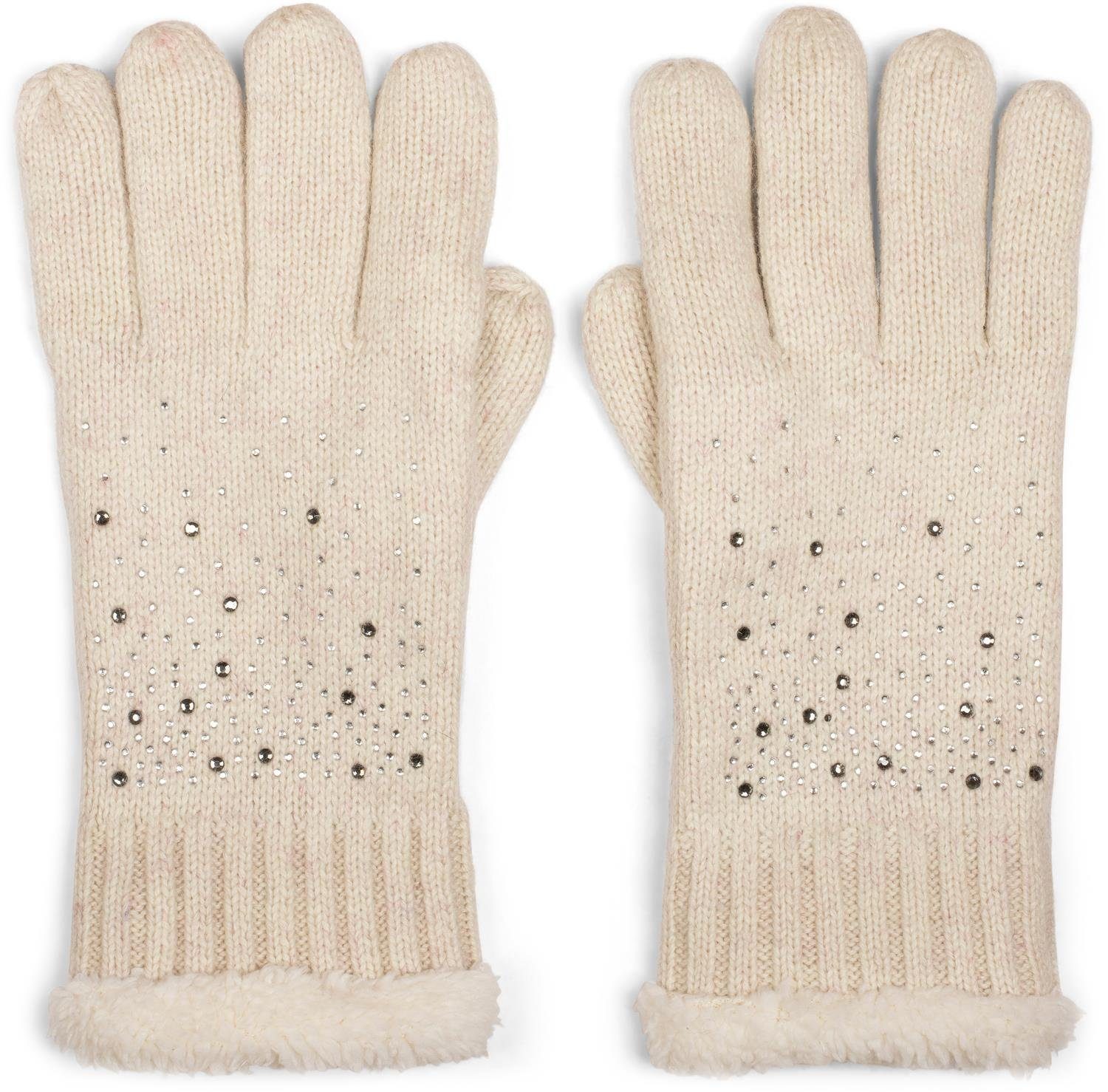 styleBREAKER Strickhandschuhe Strickhandschuhe mit Strass und günstig online kaufen