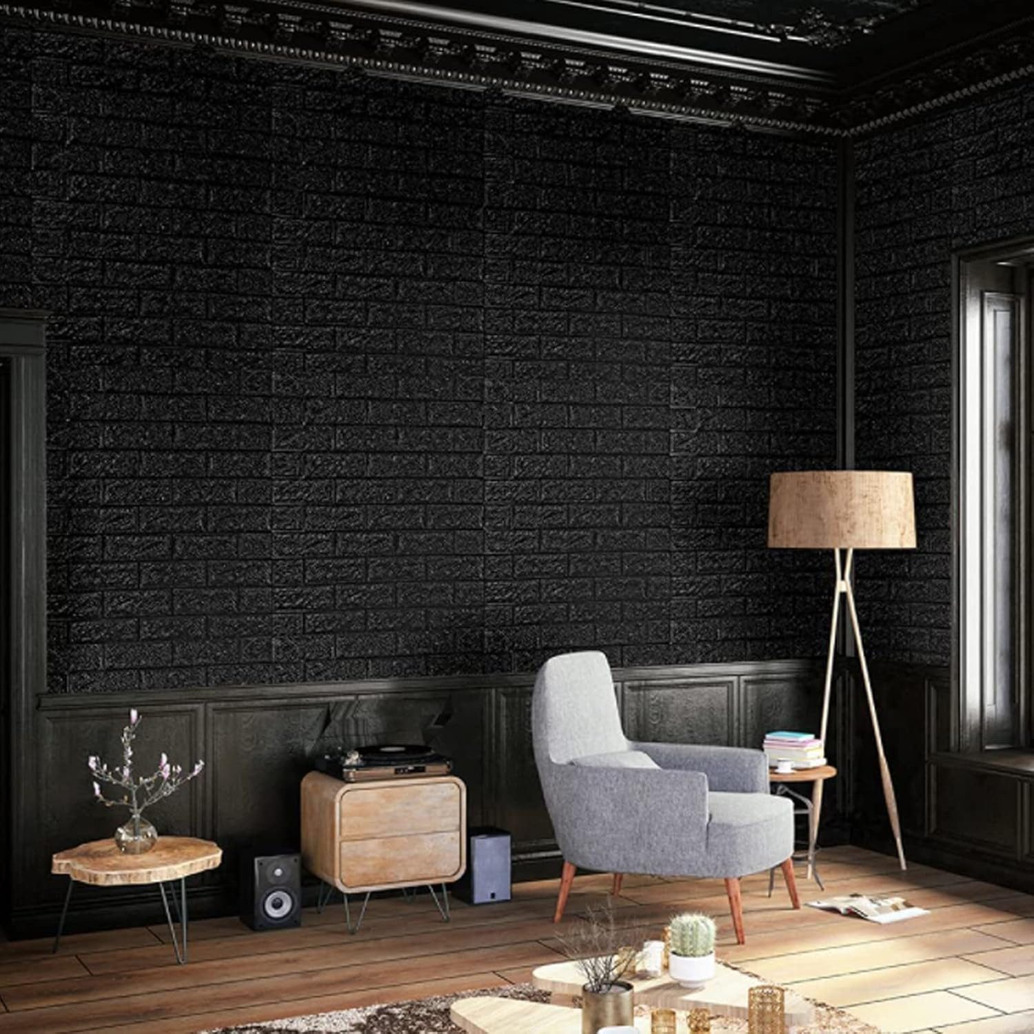 Minicloss 3D-Tapete 10 stück selbstklebende Wandpaneele 35x38 cm, (10 St), DIY Wandtapete, Geeignet für Küche, Bad, Schlafzimmer, Wohnzimmer