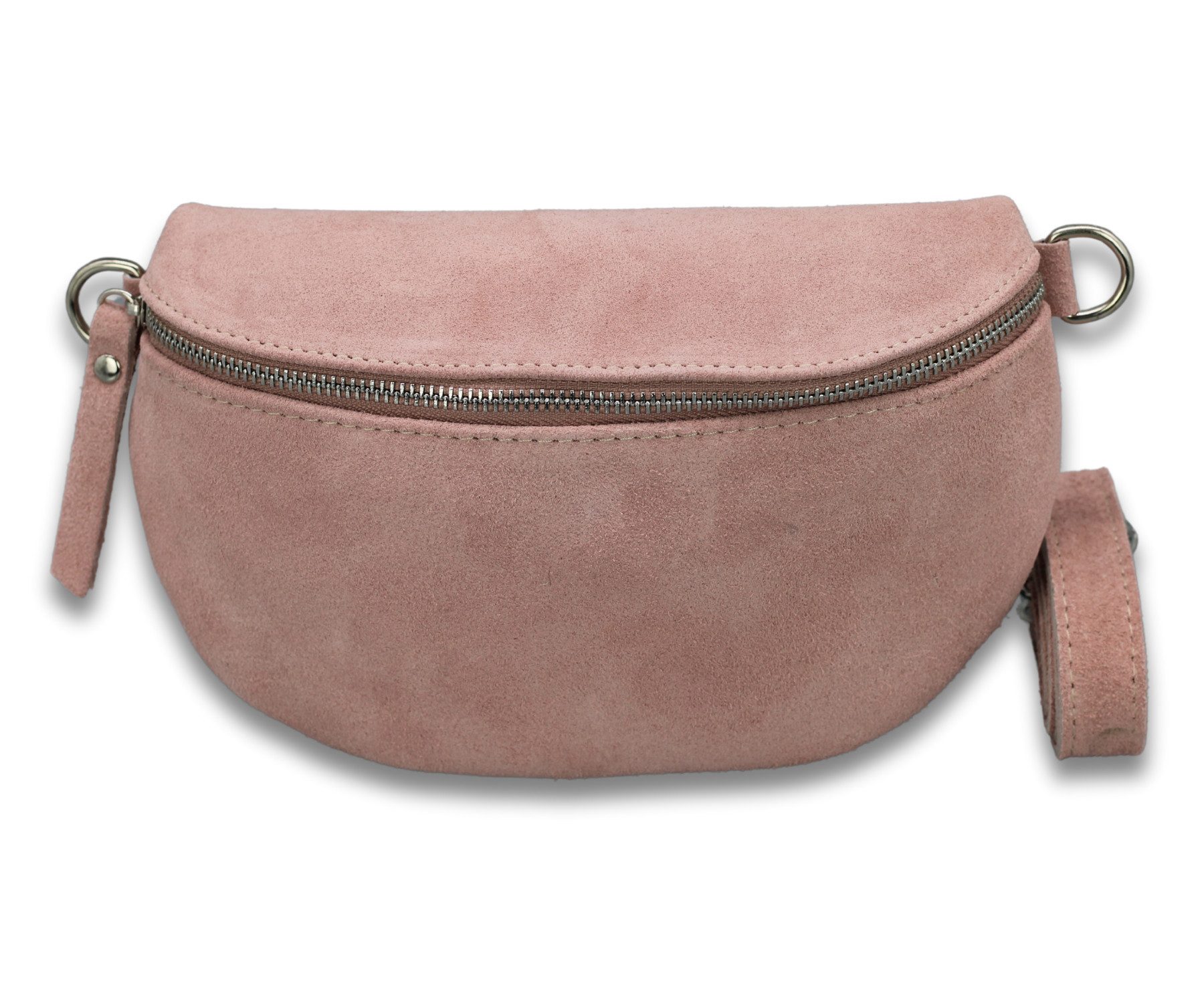 Adel Bags Gürteltasche SUEDE Bauchtasche für Damen aus echtem Wildleder, Rose