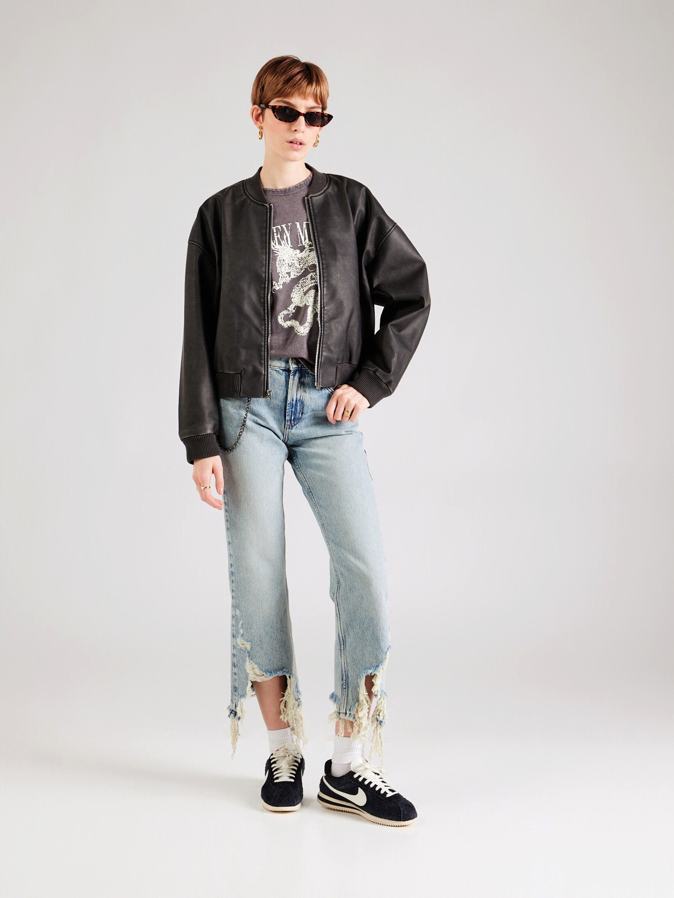 ONLY 3/4-Jeans ONLGRAND (1-tlg) Fransen