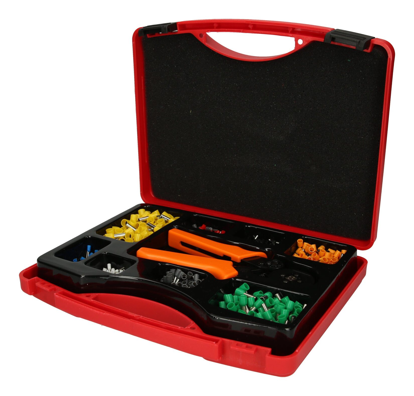 KS Tools Crimpzange, 1001-tlg., Sortiment Drahtendhülse mit Crimpzange, 0,25 mm² - 6 mm², 1001-teilig