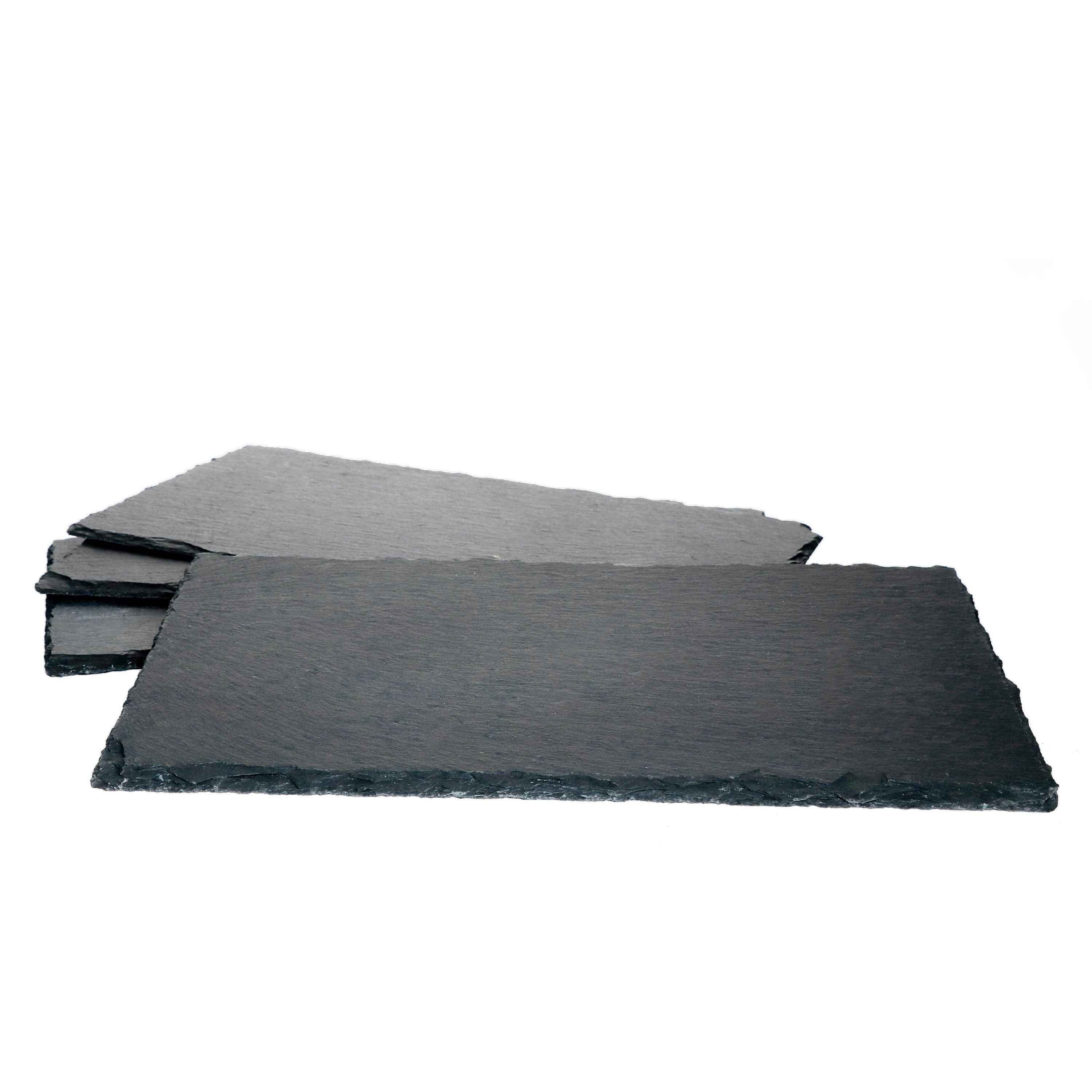 MamboCat Servierplatte 4er Set Schieferplatte 17x34 cm - 23464646, Schiefer