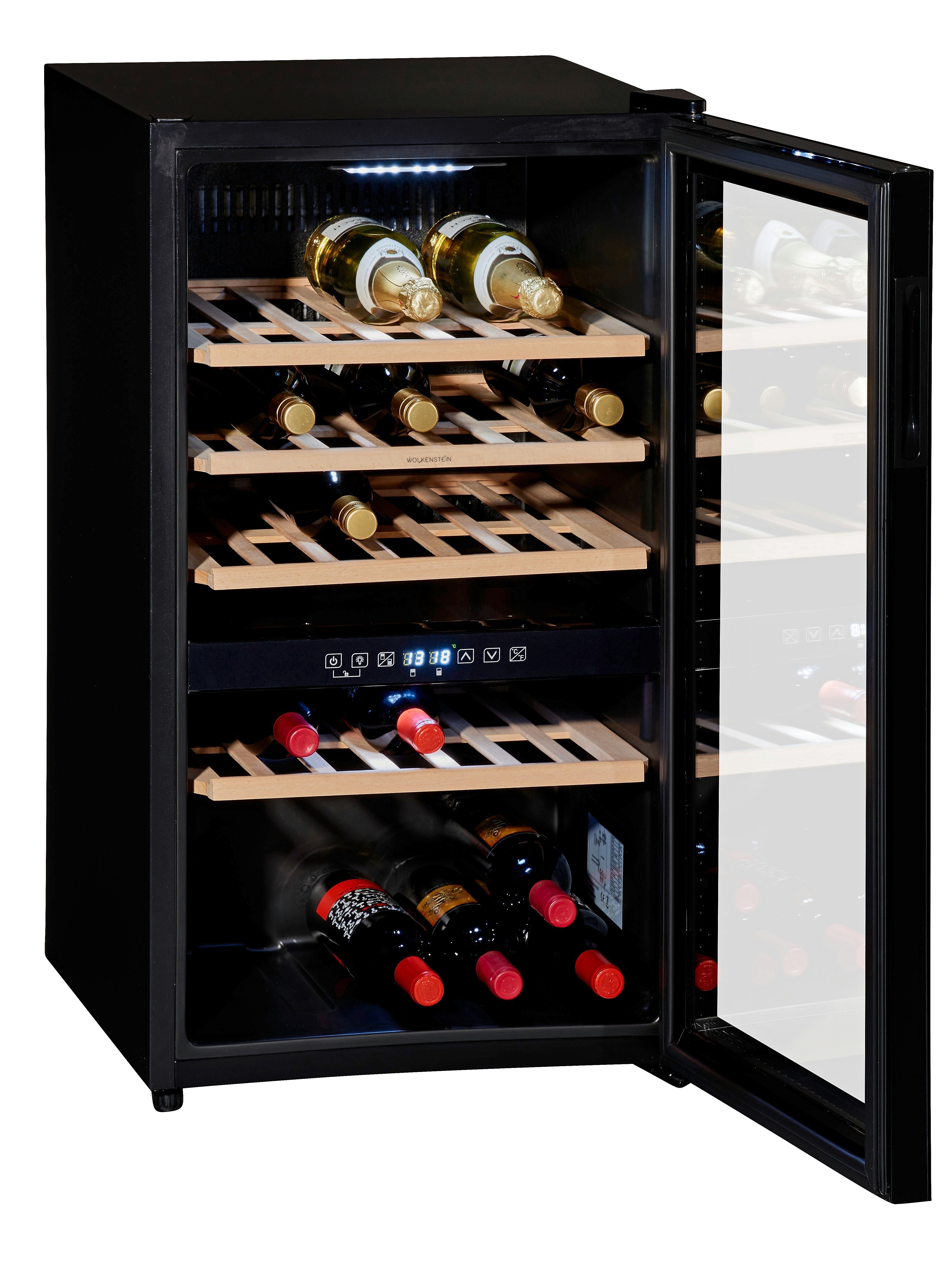 Weintemperierschrank Weintemperierschrank 2 Temperaturzonen 5°C-22°C 49 Flaschen