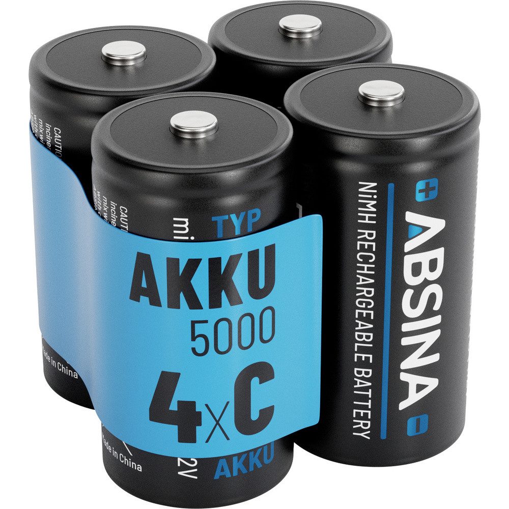 ABSINA Absina Baby (C)-Akku NiMH 4500 1.2 V 4 St. Akku 4500 mAh