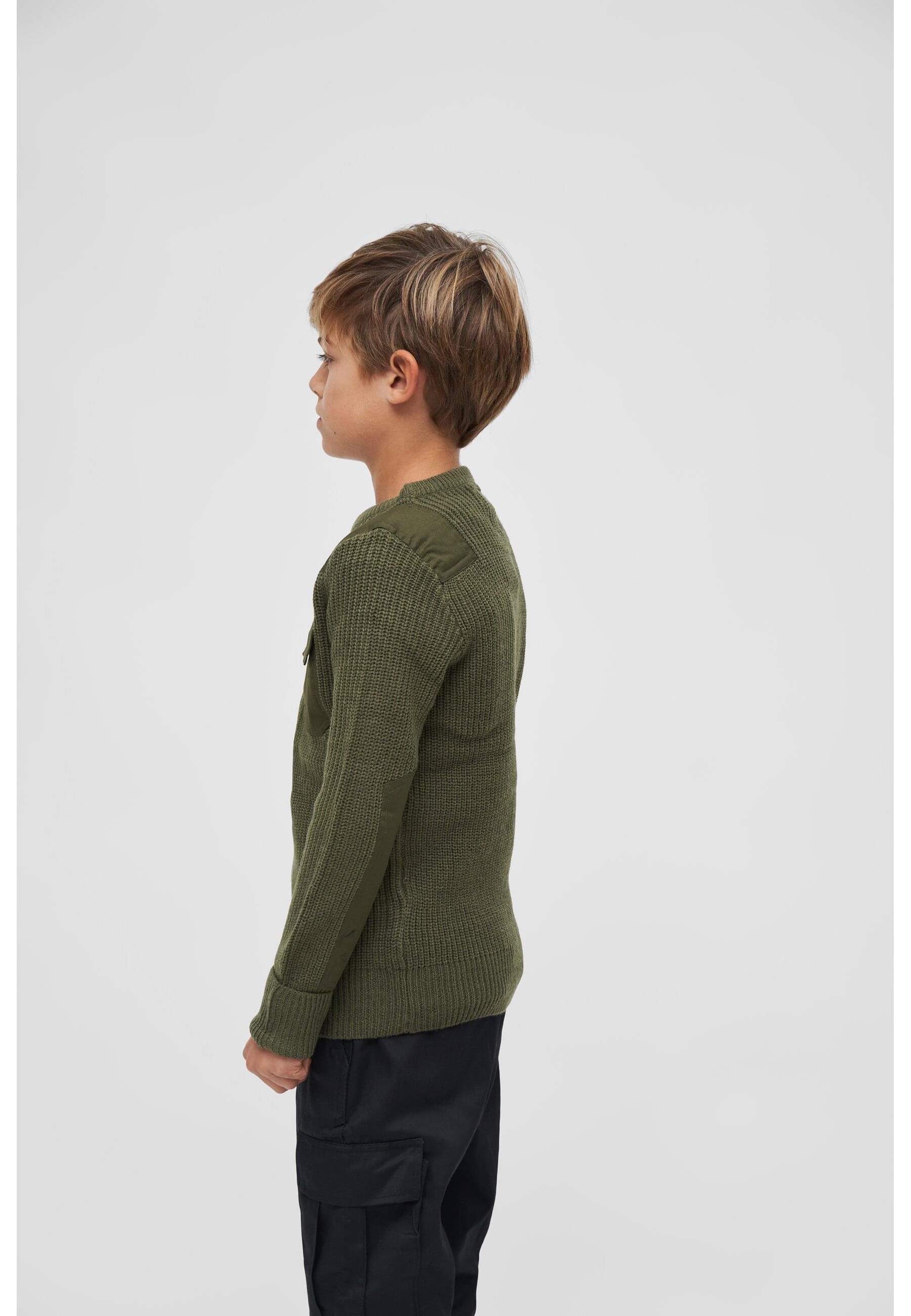 (1-tlg) Unisex Brandit BW Kids Sweatshirt olive Pullover
