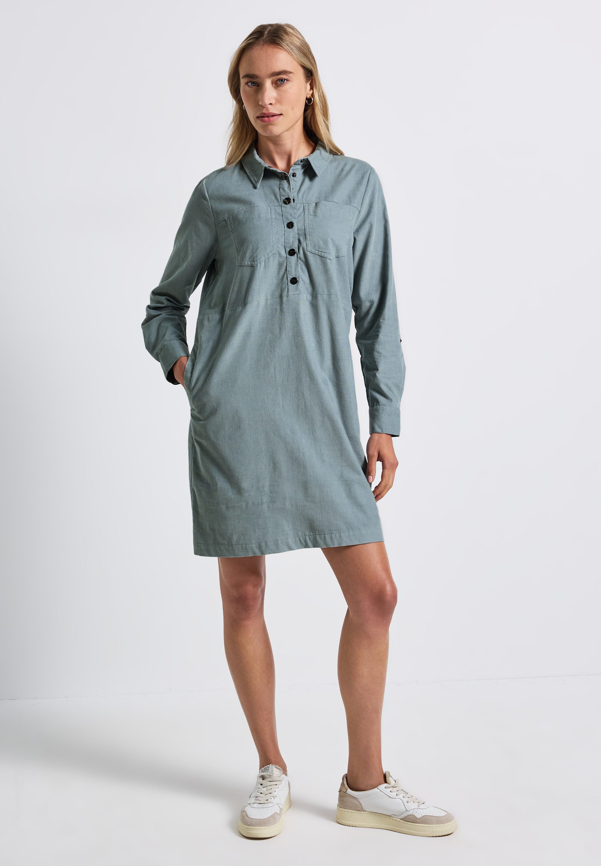 STREET ONE Blusenkleid aus 100% Baumwolle