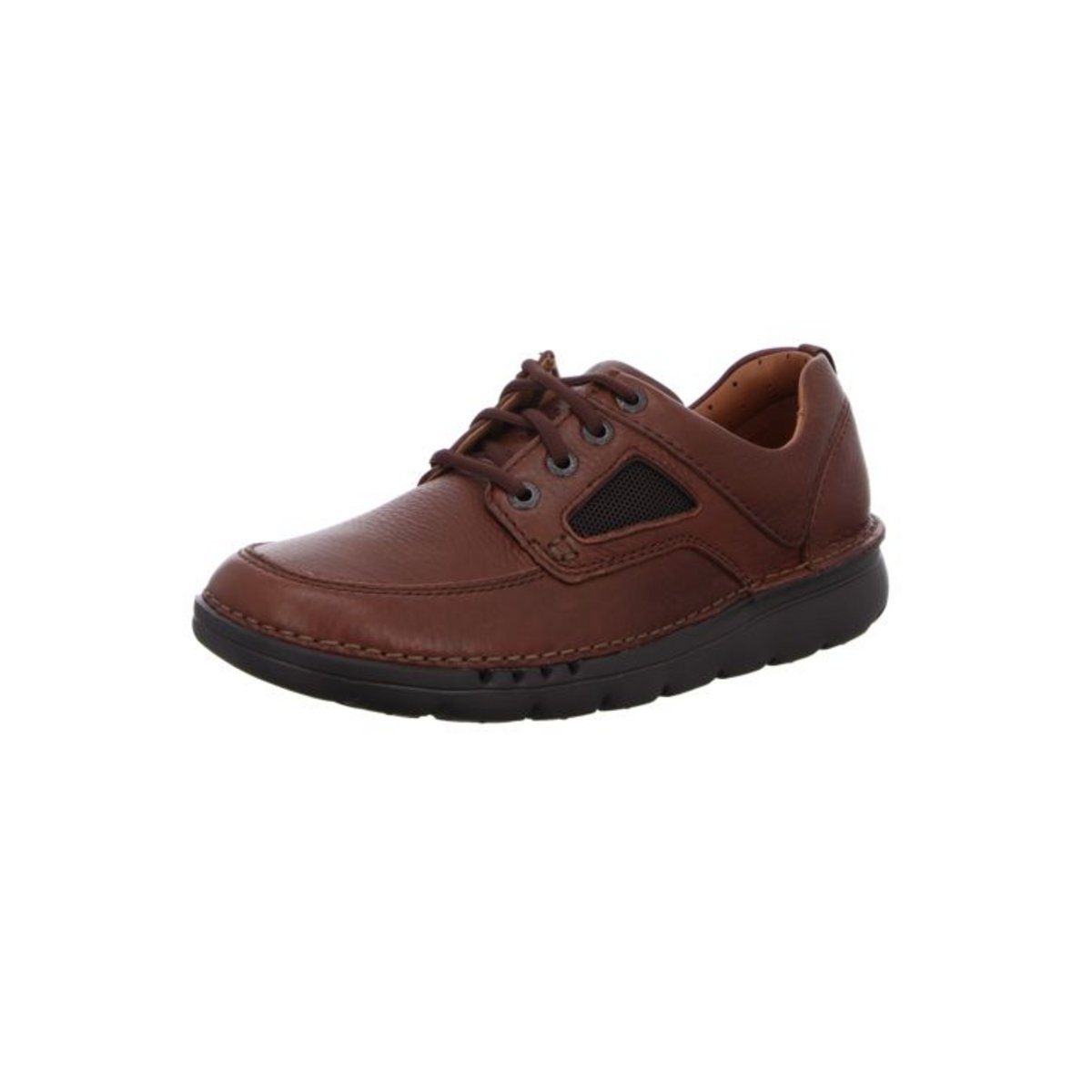 Clarks schwarz Schnürschuh (1-tlg), Weiches Obermaterial