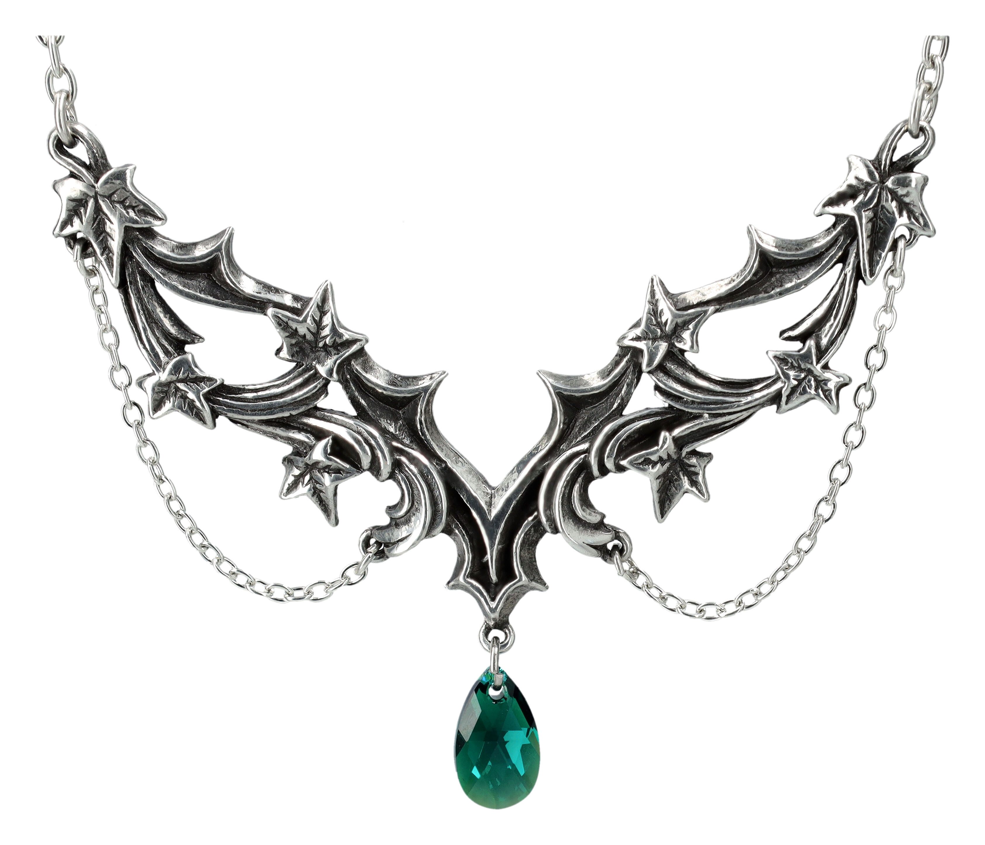 Kette mit Anhänger Alchemy England Gothic Halskette – Churchyard Schmuckstück Kristall