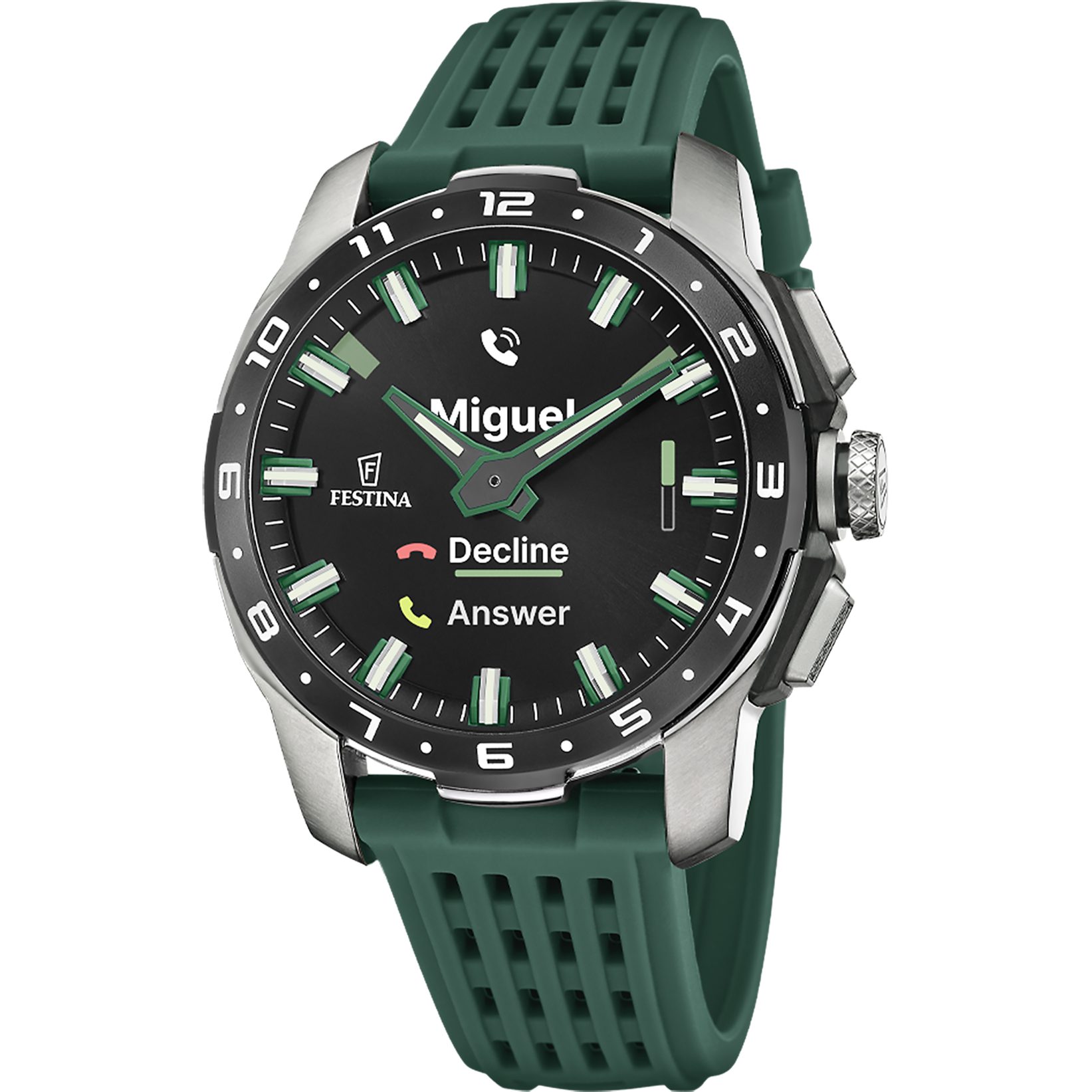 Festina Connected Full D Smartwatch, Armbanduhr, Herrenuhr, Bluetooth, Kamera-Fernbedienung, VO2max