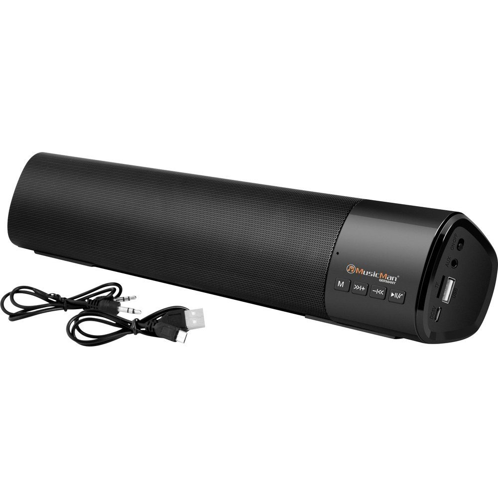 Music Man Music Man BT-X54 Soundbar, Mobiler Lautsprecher Schwarz Bluetooth®, US Soundbar