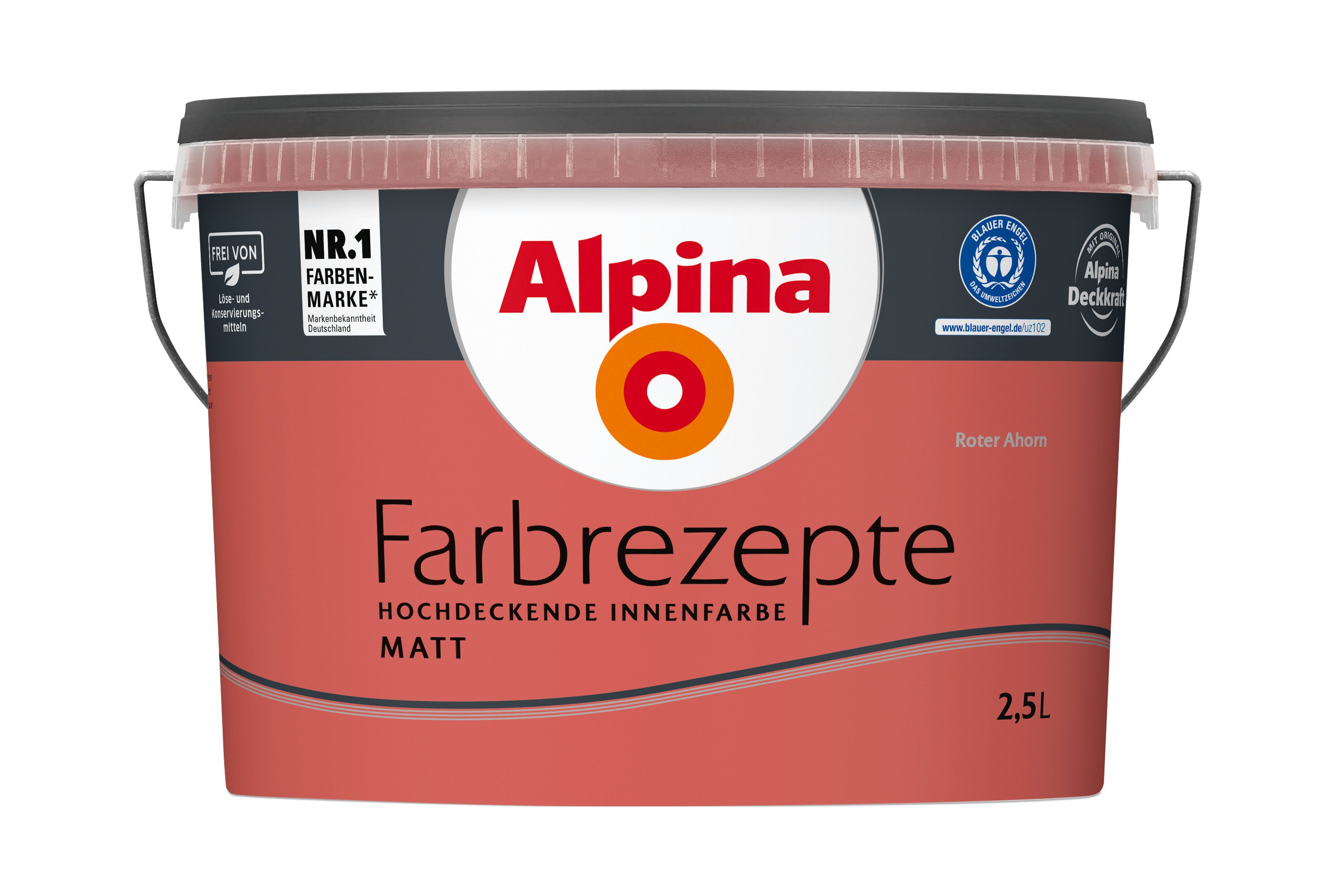 Wandfarbe Alpina Farbrezepte: einfach lebendig - Rot- & Orangetöne