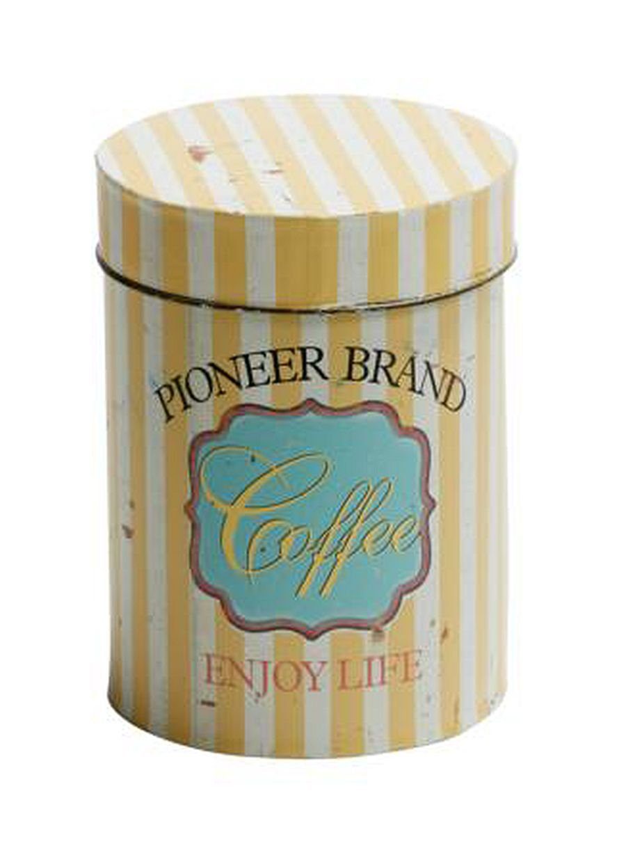EJA International Aufbewahrungsdose EJA - Dose "Coffee" 1375002 Dekodose Metalldose Kaffeedose Retro