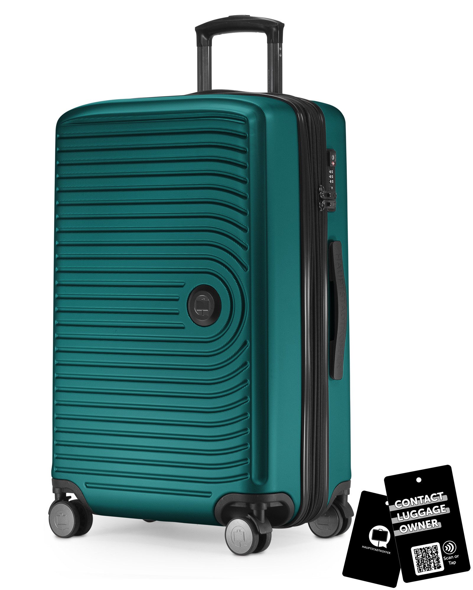 Hauptstadtkoffer Koffer Mitte, 4 Rollen, Mittlerer Koffer 68cm, erweiterbat auf 88L. TSA