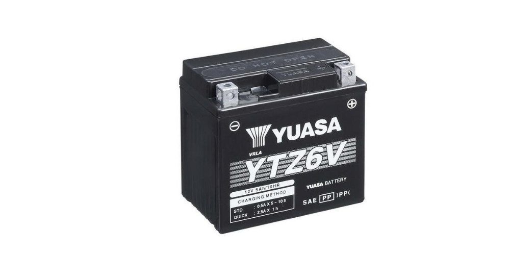 Yuasa YTZ6V AGM W/C Wartungsfreie AGM Hochleistungsbatterie Batterie