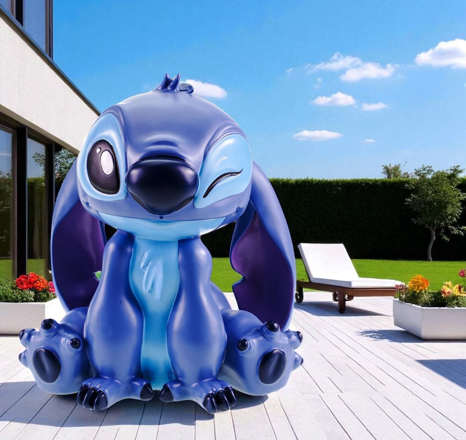 Disney Gartenfigur XXXL Stitch Disney frecher Lilo & Stitch Alien zum Verlieben 63,5 cm