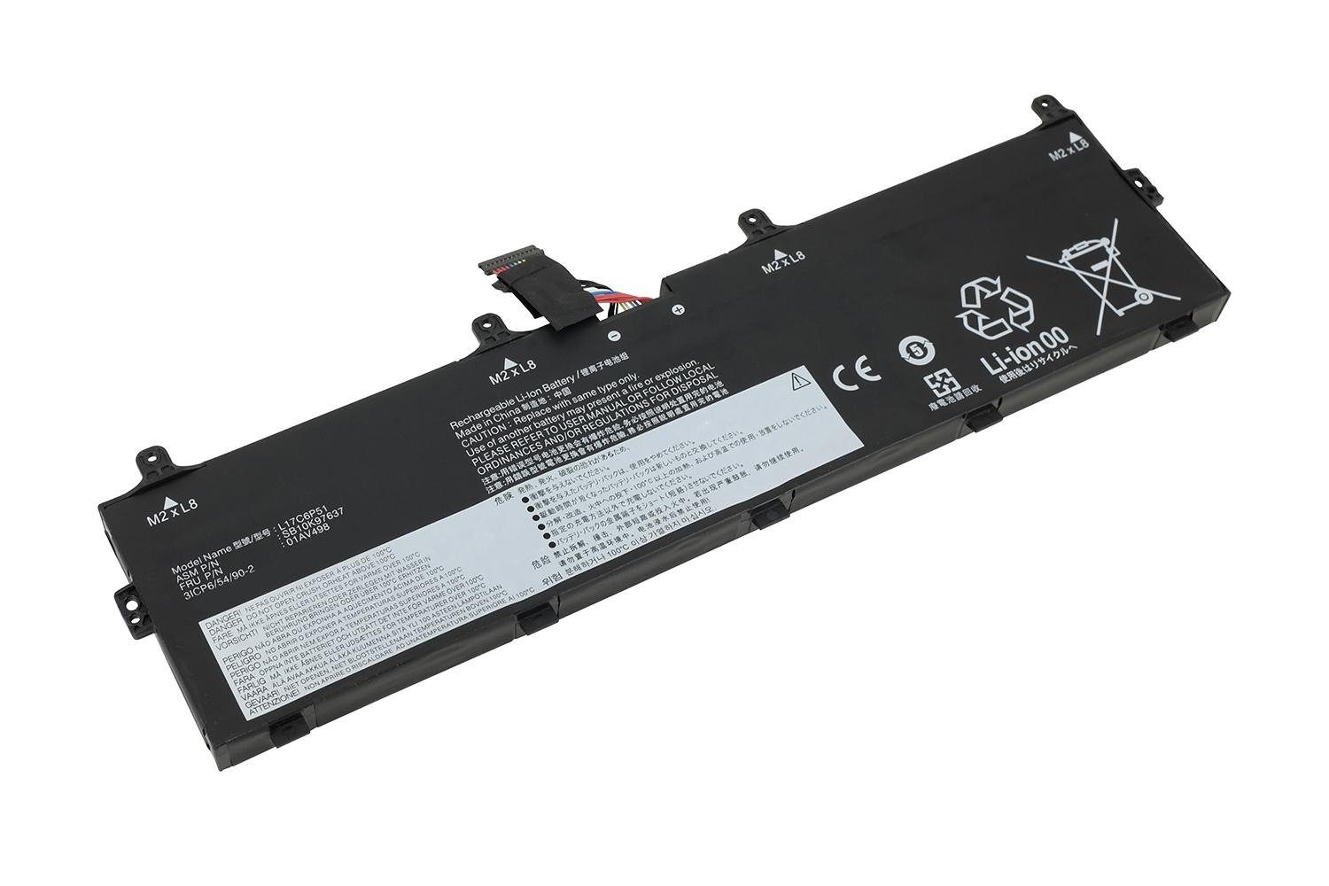 P72 mAh (11,25 Li-Polymer LENOVO PowerSmart Laptop-Akku 01AV497 für ThinkPad NLV109.57P 01AV498 8800 V)