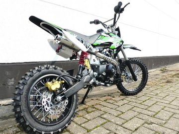KXD Dirt-Bike 125cm Dirtbike Pitbike KXD 607 4Takt Automatik 14/12 Enduro Cross Grün