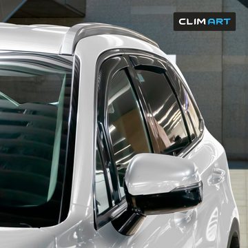 Clim Art Auto-Fußmatten CLIM ART Windabweiser für/kompatible mit Kia Sorento 2020-2022 (4 St)