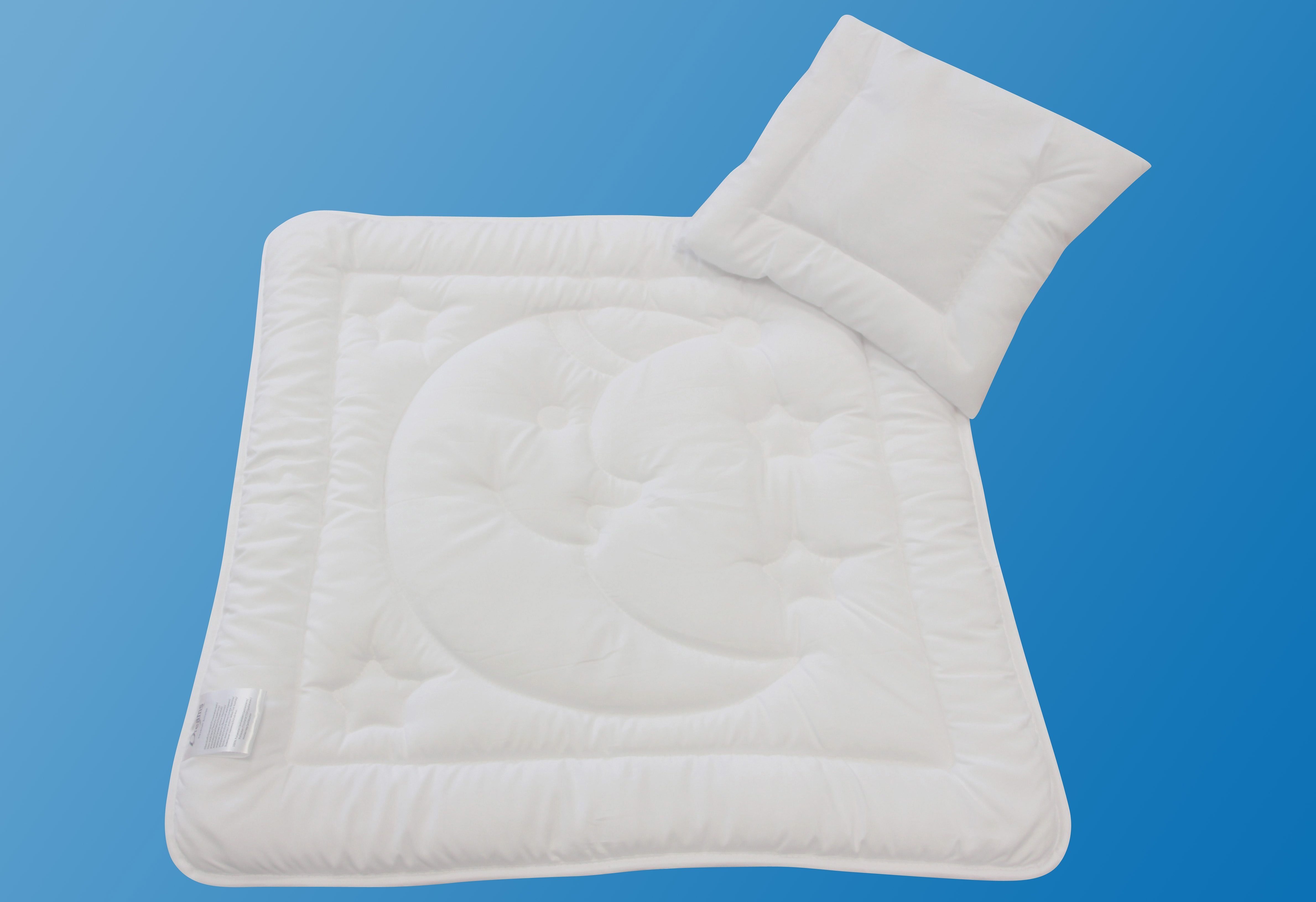 Dreams Kunstfaserbettdecke + Kopfkissen Mond und Sterne, Füllung: silikonis günstig online kaufen