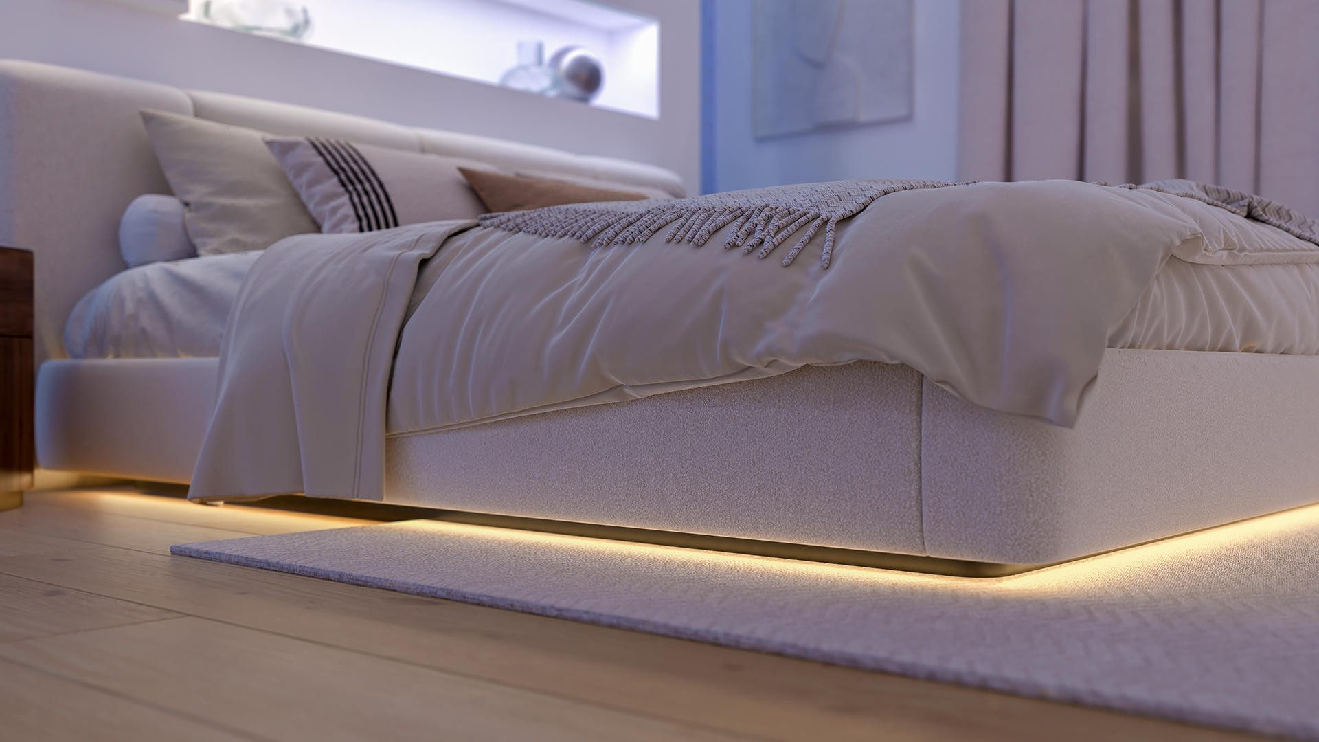 Philips Hue LED-Streifen Flux Gradient LED-Streifen 3m + Hue Bridge, RGBWWIC, steuerbar per App, farbfähig, Smart Home Zentrale, Matter