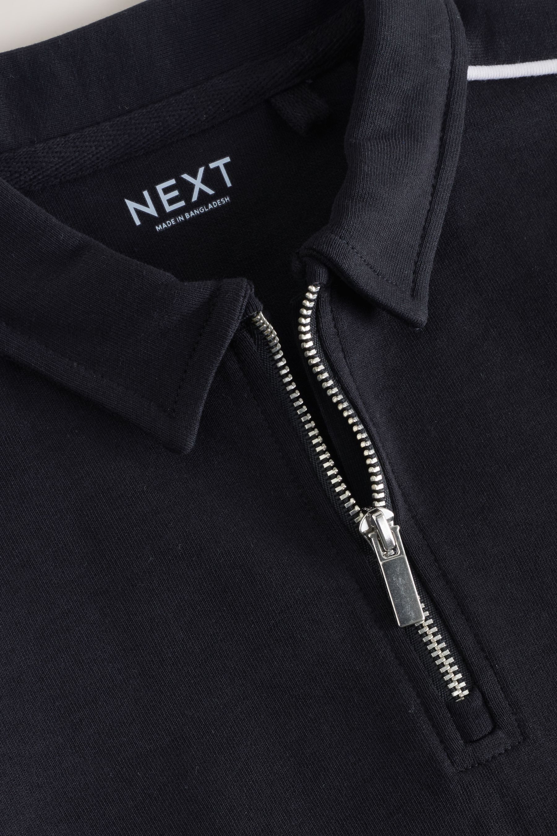 Next Shirt & Shorts Polohemd mit RV-Kragen und Shorts im Set (2-tlg)